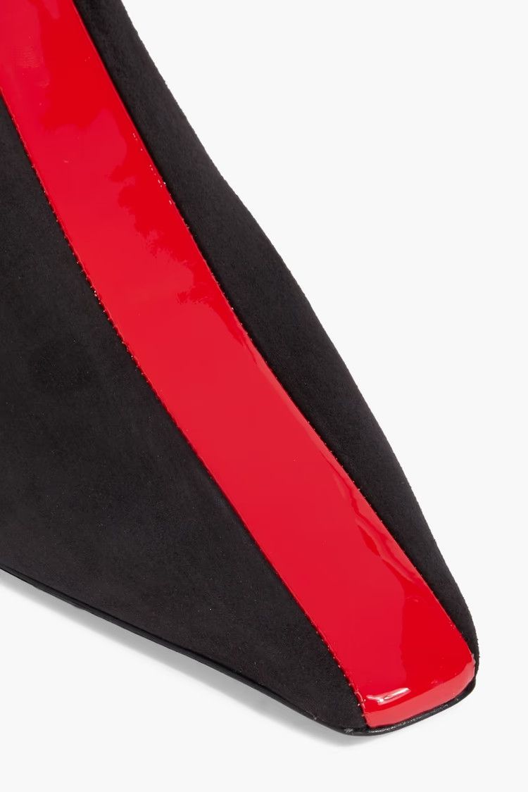 Salvatore Ferragamo o1y0426 Mules in Black/Red Size US 9 / IT 39 - 3 Thumbnail
