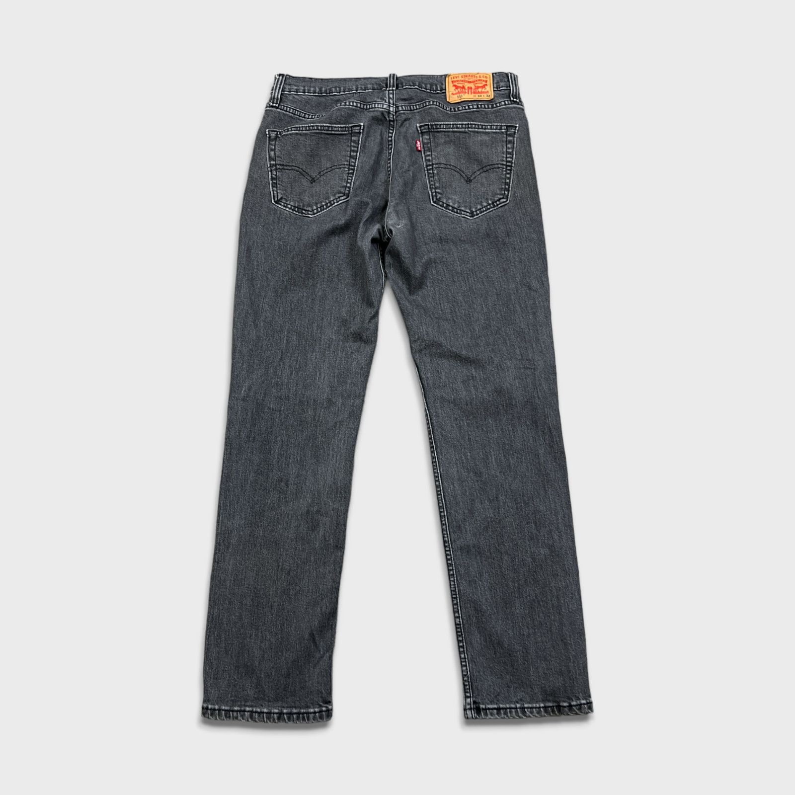 Levi's × Vintage Levi's 511 Jeans Mens 34x31 Gray Slim Stone Wash Denim Pants Size US 34 / EU 50 - 3 Thumbnail