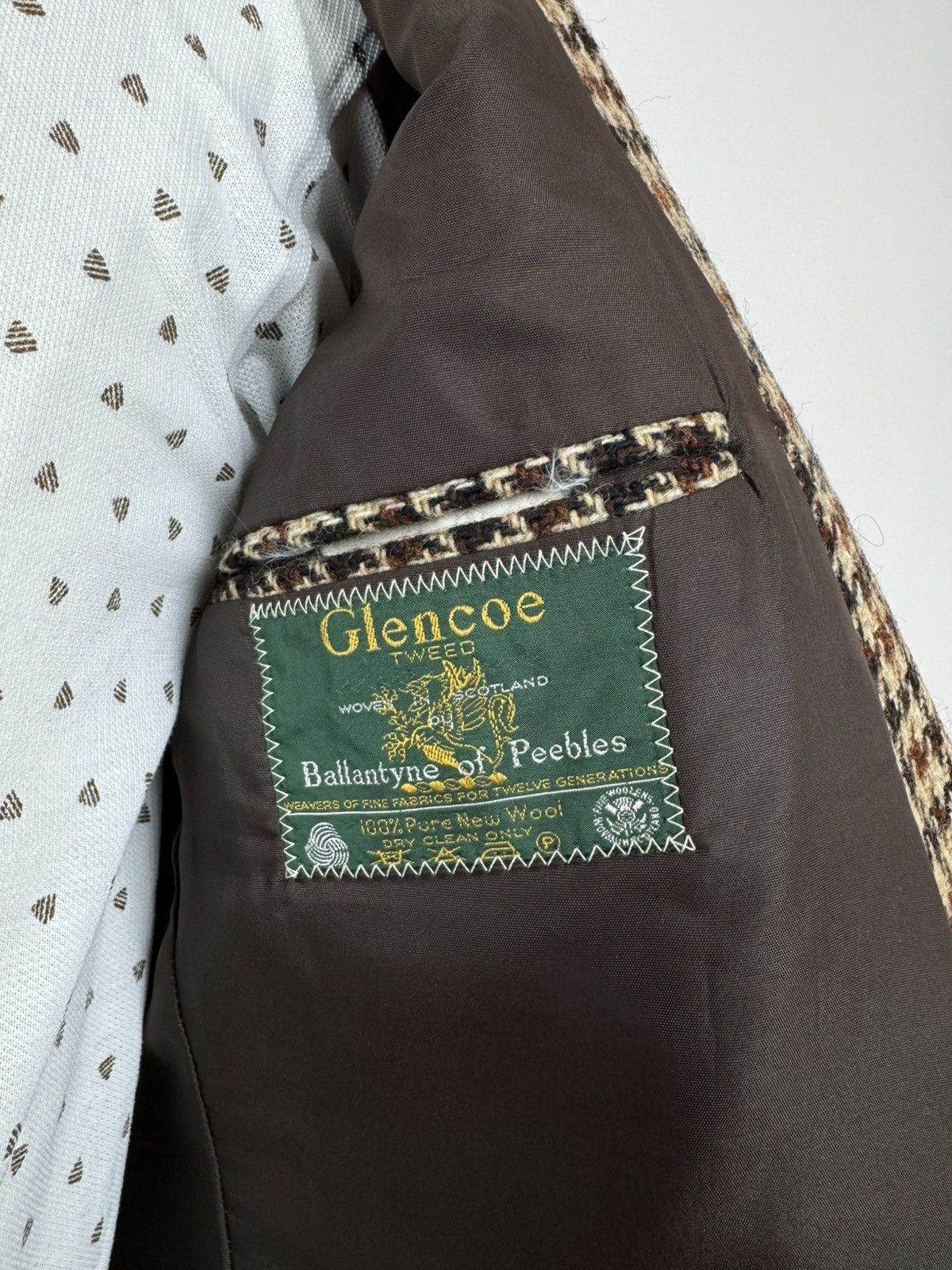 Other Glenoe tweed Vintage Blazer Ballantyne of Peebles Warner Size 42R - 11 Thumbnail
