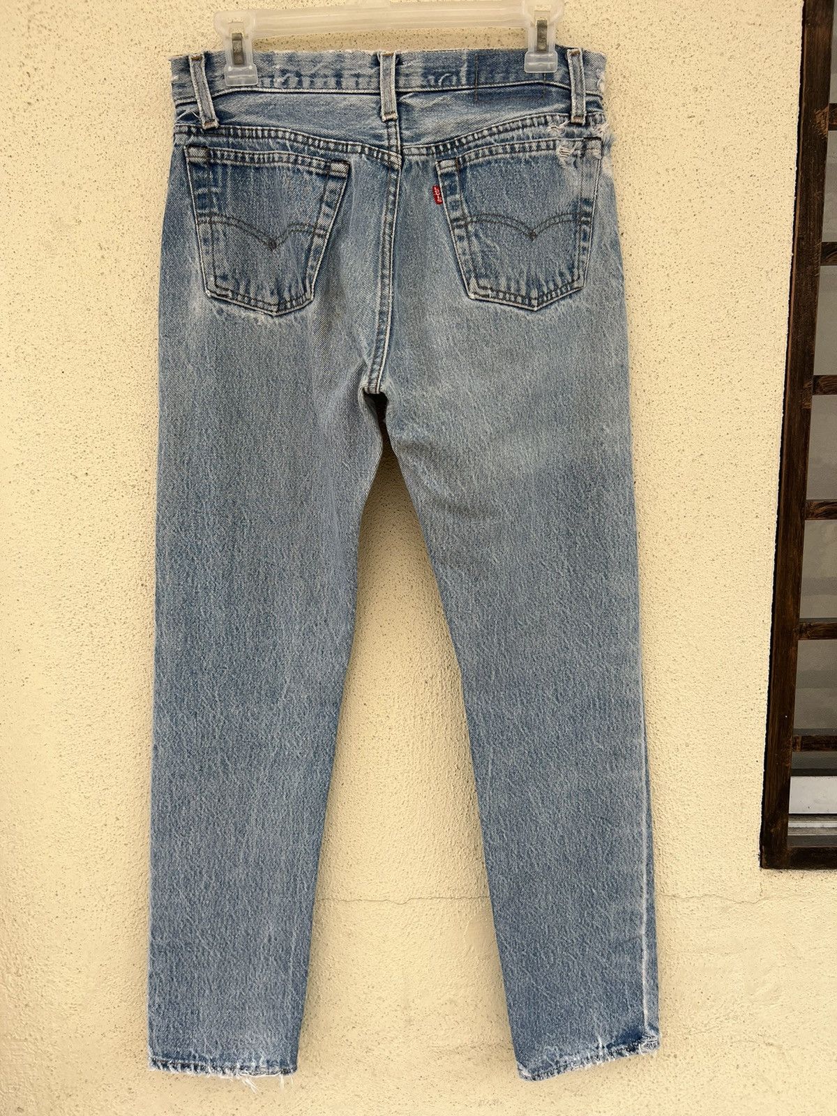 Levi's Vintage 80s Levi’s 701 Distressed Fade Denim Buttonfly Jeans Size US 29 - 15 Thumbnail