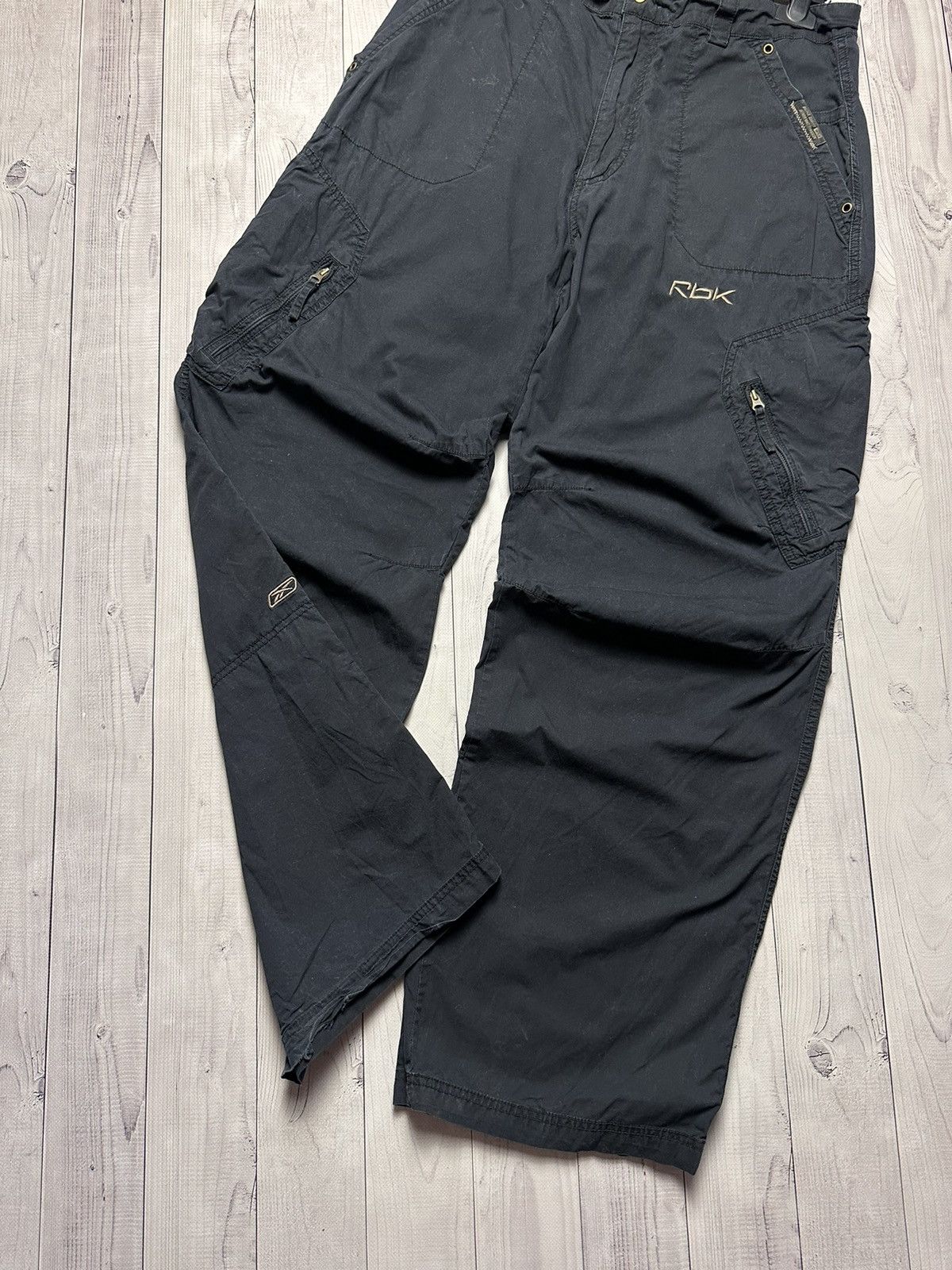 Reebok × Vintage Vintage Reebok cargo drill pants pocket size L rare Size US 34 / EU 50 - 4 Thumbnail