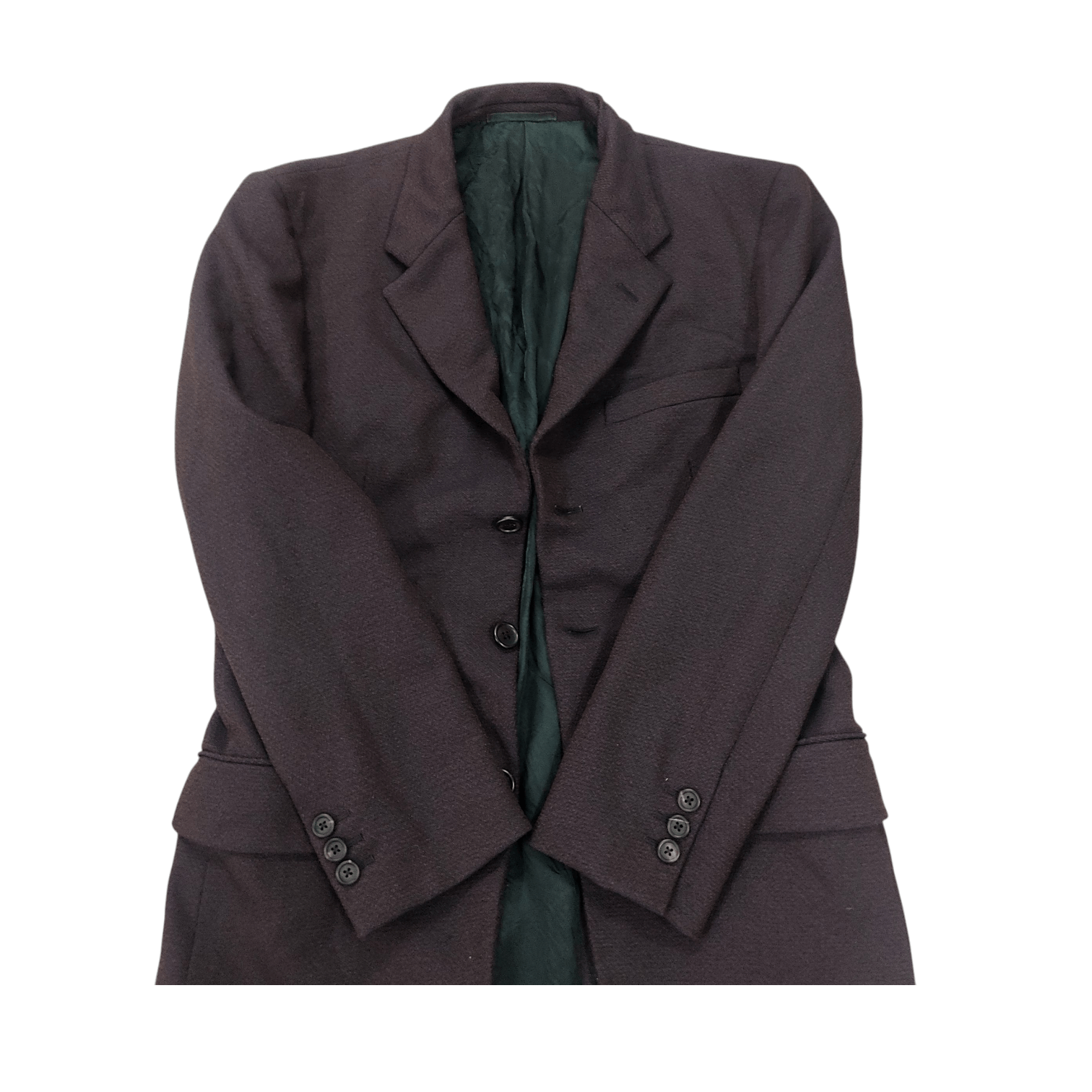 Prada Prada Nylon Wool Blend Single Breasted Blazer Jacket Size 46R - 5 Thumbnail