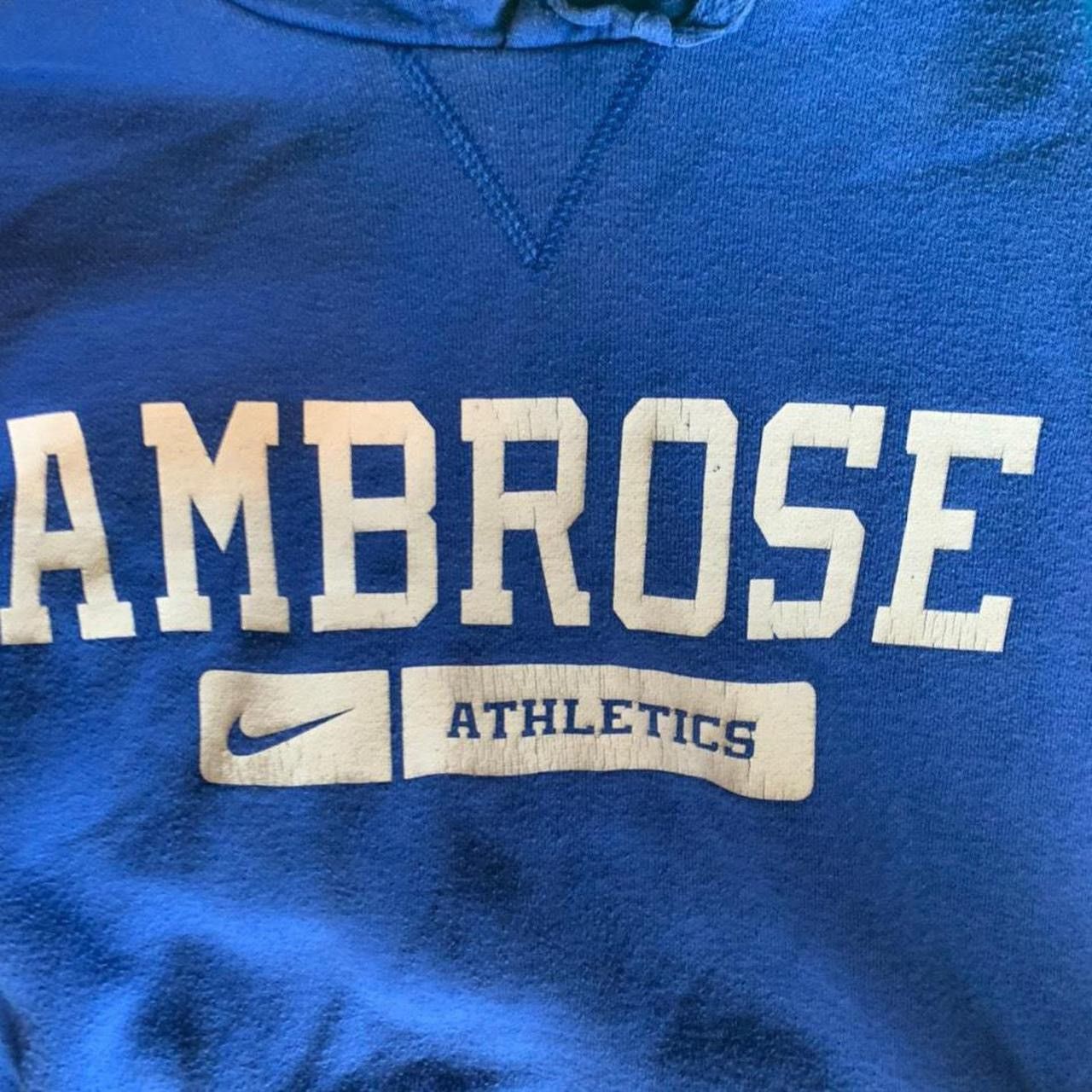 Nike × Vintage Vintage Y2K blue Nike Hoodie Size US L / EU 52-54 / 3 - 3 Thumbnail
