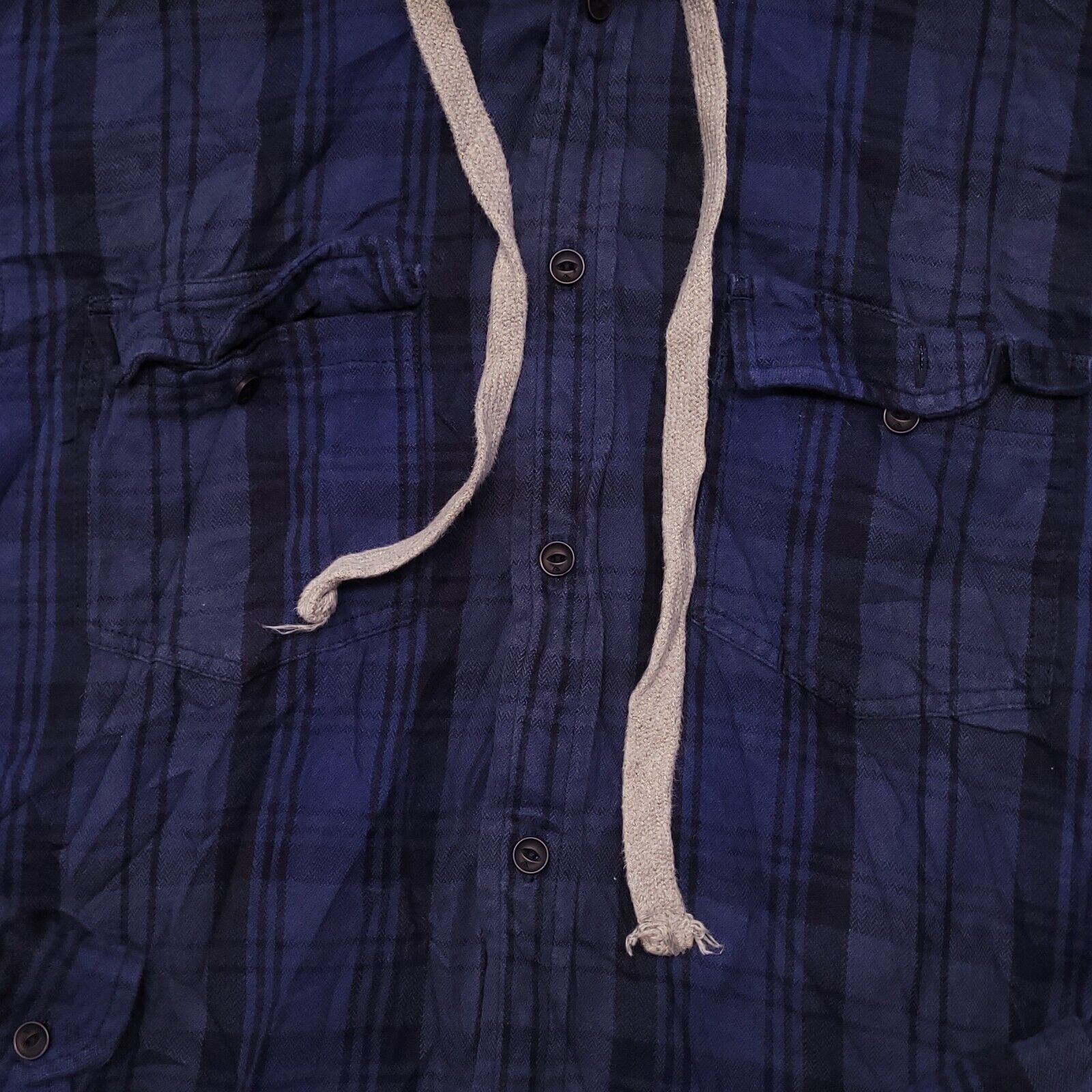 Quiksilver Quicksilver Casual Button Up Hoodie Mens Size S Blue Plaid Size US S / EU 44-46 / 1 - 4 Thumbnail