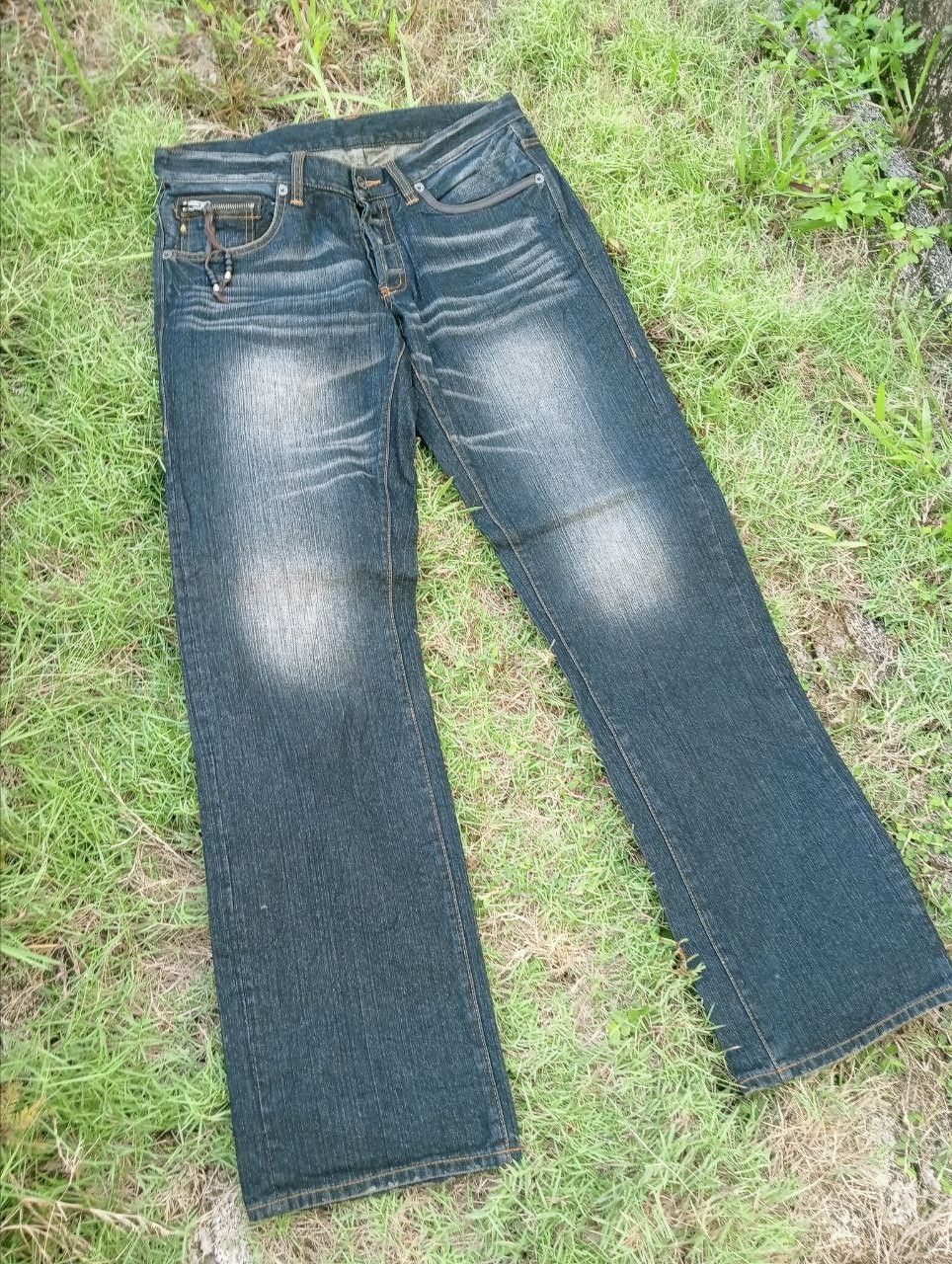 Japanese Brand JAPANESE 291295=HOMME ZIPPER DISTRESSED JEANS Size US 34 / EU 50 - 3 Thumbnail