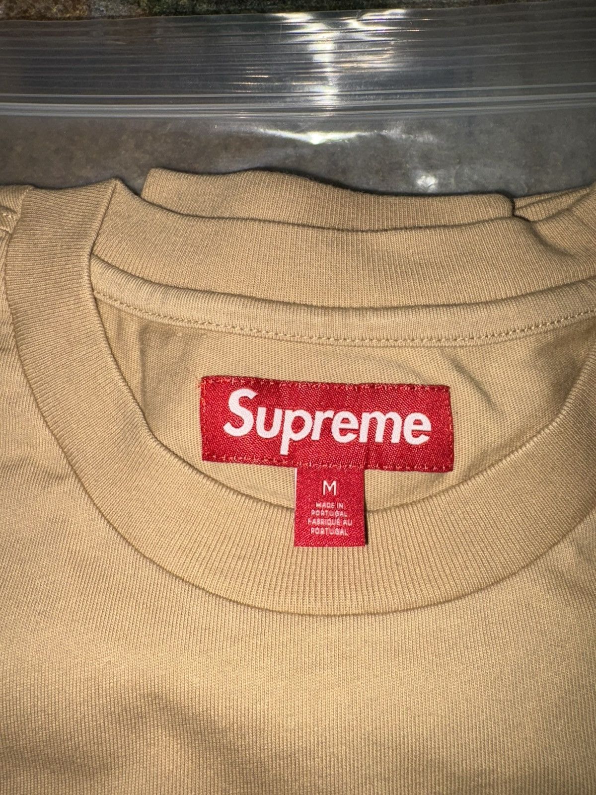 Supreme Supreme Small Box L/S Tee Tan Size US M / EU 48-50 / 2 - 3 Thumbnail