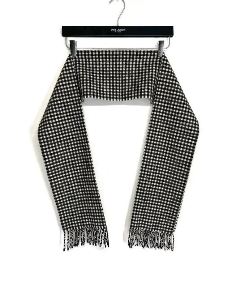 Saint Laurent Paris Saint Laurent Paris 14AW Check Board Scarf Size ONE SIZE - 2 Thumbnail