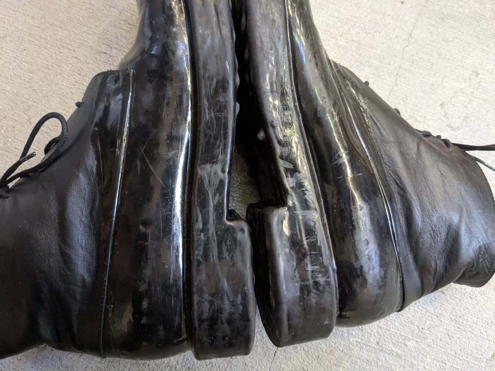 Balenciaga Balenciaga Boots Black 9 42 Rubber Dipped Combat Lace Up Size US 9 / EU 42 - 6 Thumbnail