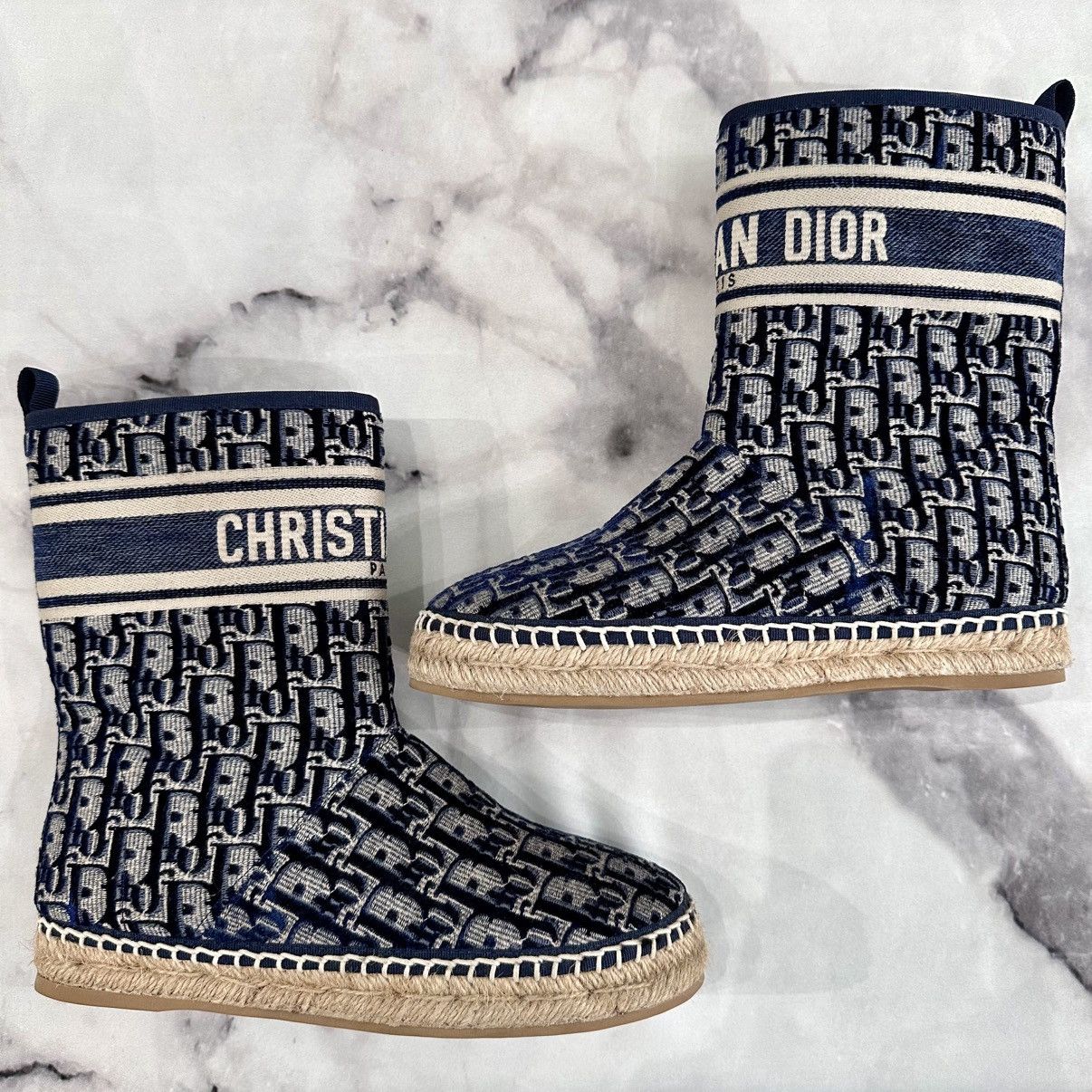 Dior UNISEX DIOR GRANVILLE ESPADRILLE SHEARLING BOOTS SIZE 39 Size US 9 / IT 39 - 1 Thumbnail