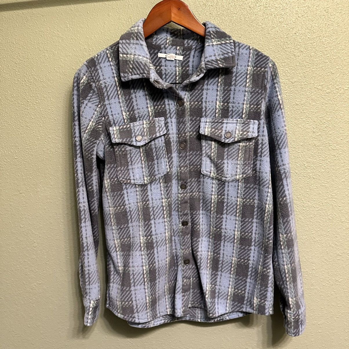 O'Neill O’Neill Women’s Blue Plaid Fleece Shacket Size S / US 4 / IT 40 - 1 Thumbnail