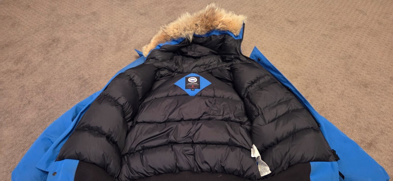Canada Goose Vintage Canada Goose Blue PBI Chiliwak Bomber Jacket Size US L / EU 52-54 / 3 - 2 Thumbnail