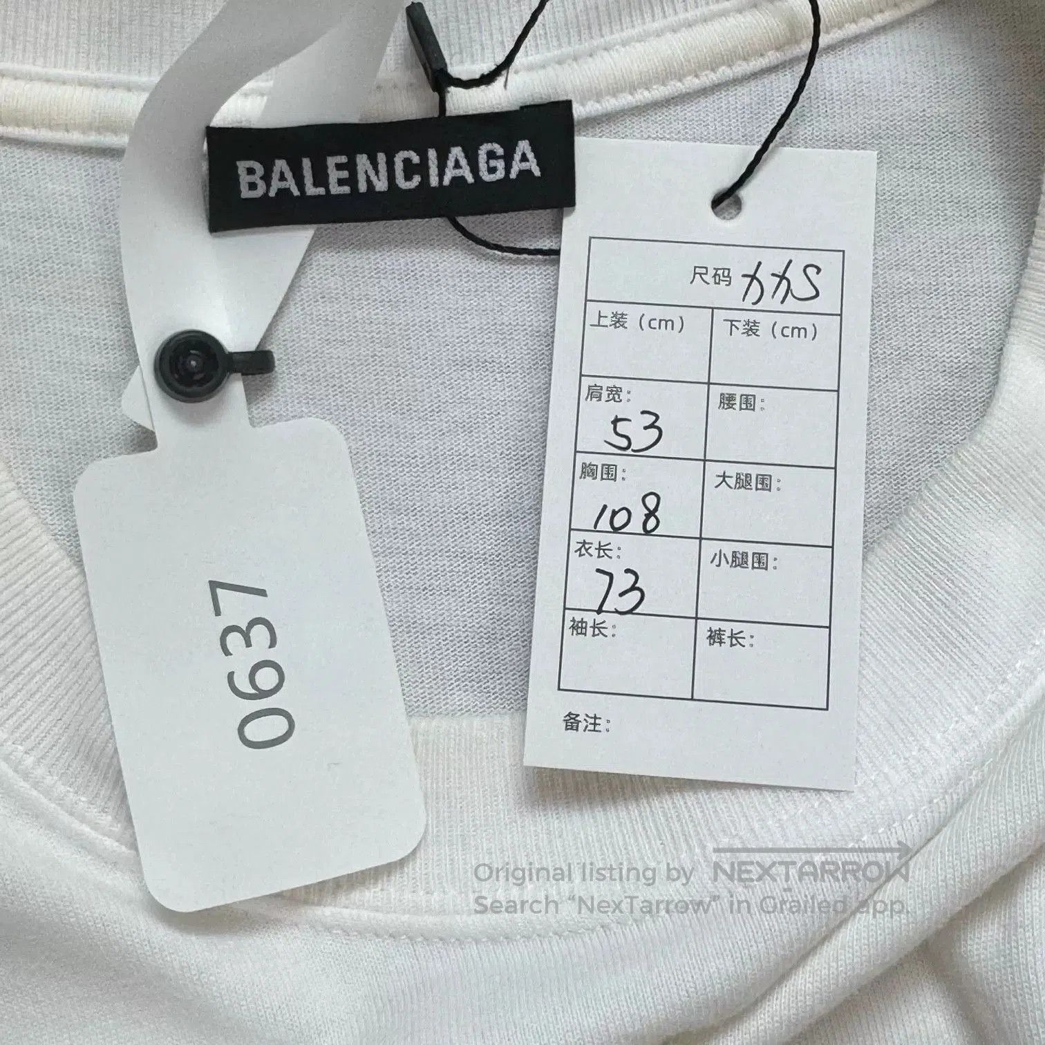 Balenciaga Balenciaga Short Sleeve Logo T-shirt XXS. Size XXS / US 00 / IT 34 - 3 Thumbnail