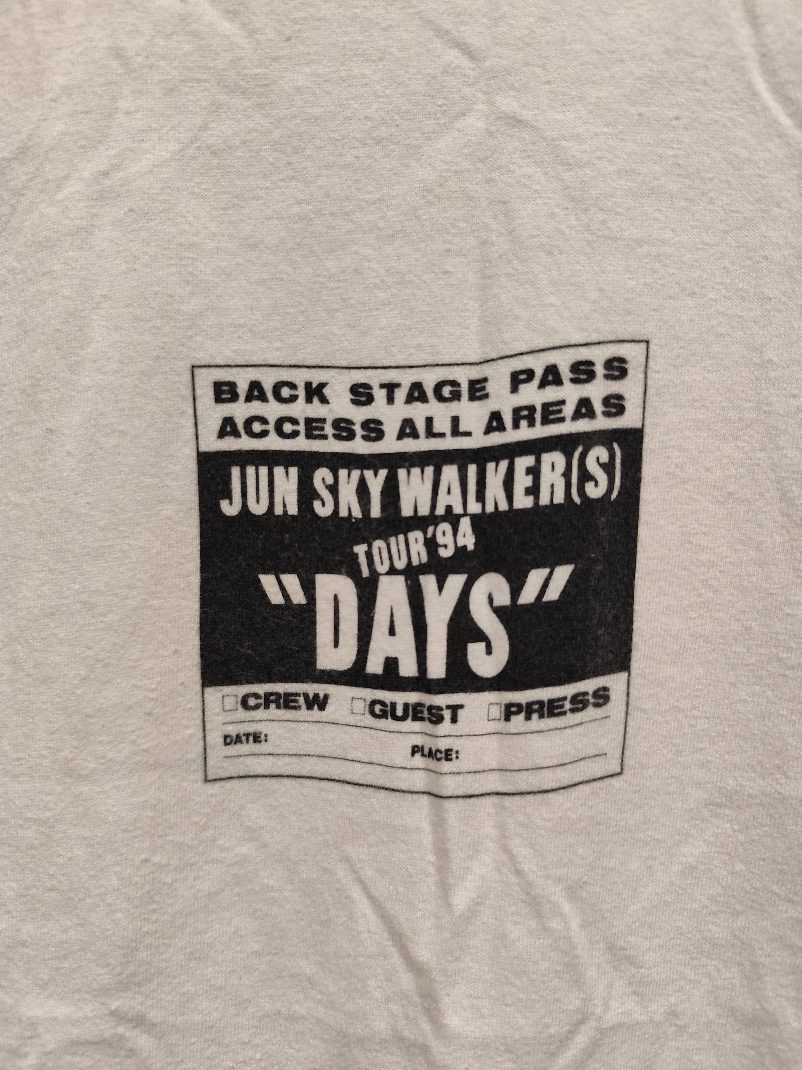 Band Tees × Fruit Of The Loom × Vintage Vintage 1994 t shirt band Jun Sky Walker(s) days Size US L / EU 52-54 / 3 - 3 Thumbnail