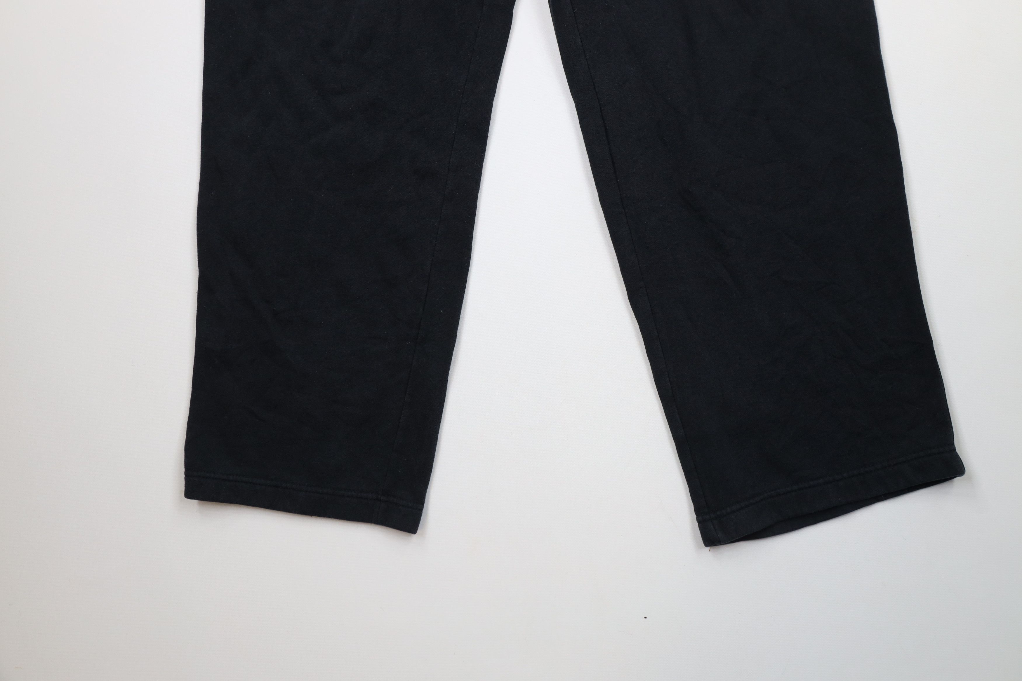 Nike × Vintage Vintage Nike Scott Mini Swoosh Wide Leg Sweatpants Black Size US 40 / EU 56 - 4 Thumbnail