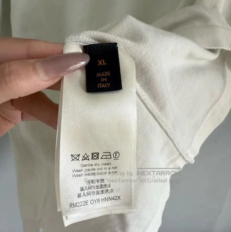 Louis Vuitton Louis Vuitton White Cotton Men's T-Shirt XL . Size US XL / EU 56 / 4 - 4 Thumbnail