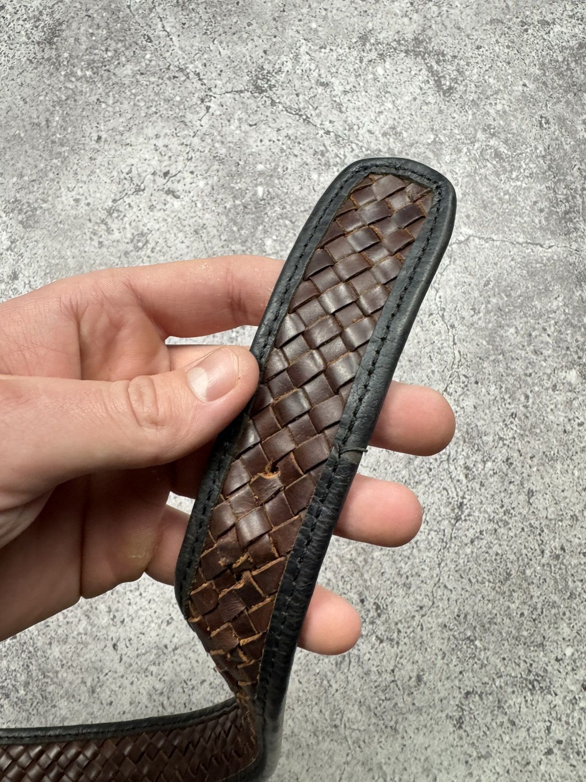 Japanese Brand 00’s NUMBER NINE BRAIDED JAPAN LEATHER Y2K BELT VINTAGE Size ONE SIZE - 12 Thumbnail