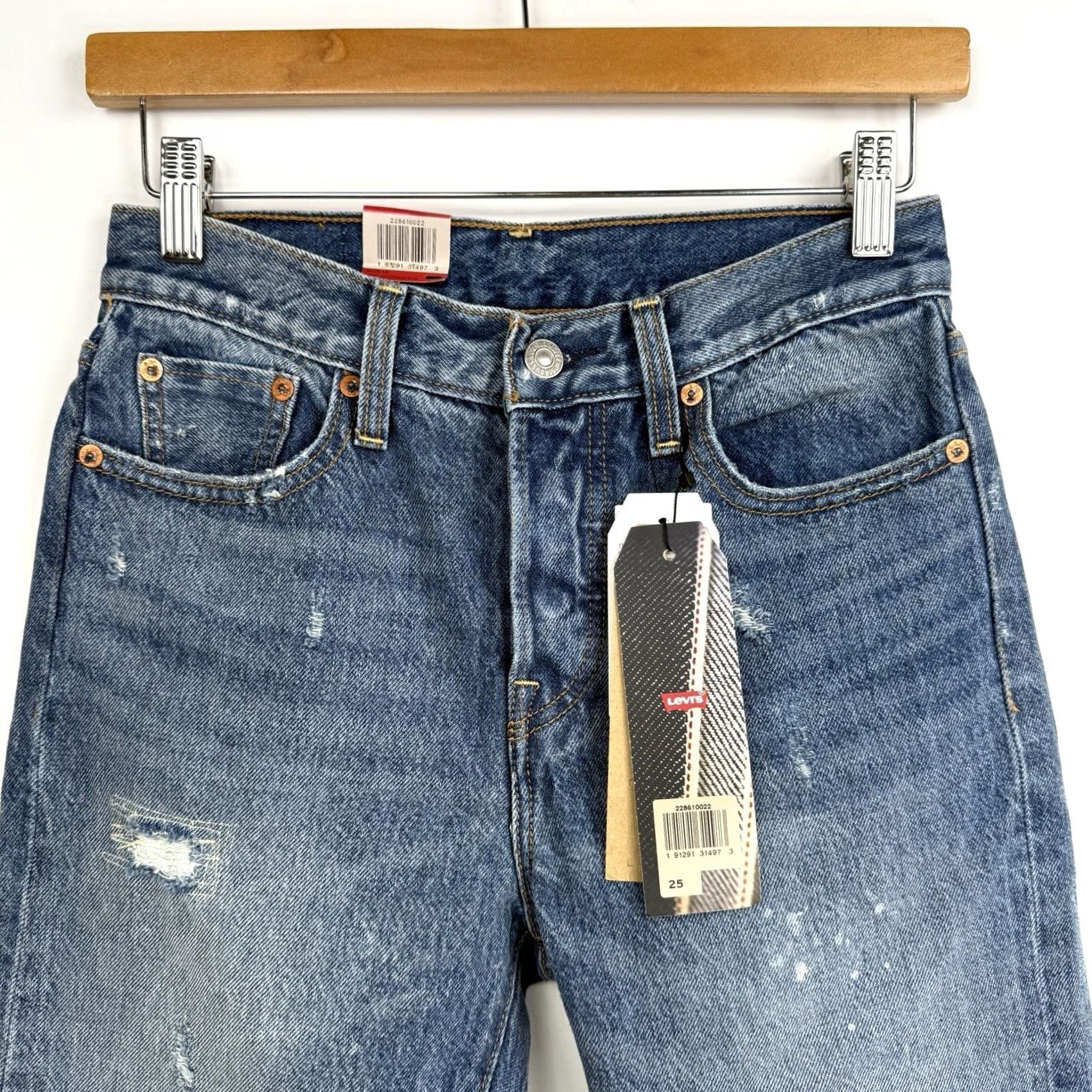 Levi's VINTAGE Levi's 501 Jeans Womens Size 25 Distressed Wedgie Fit New With Tags Size 42" / US 20 - 2 Thumbnail