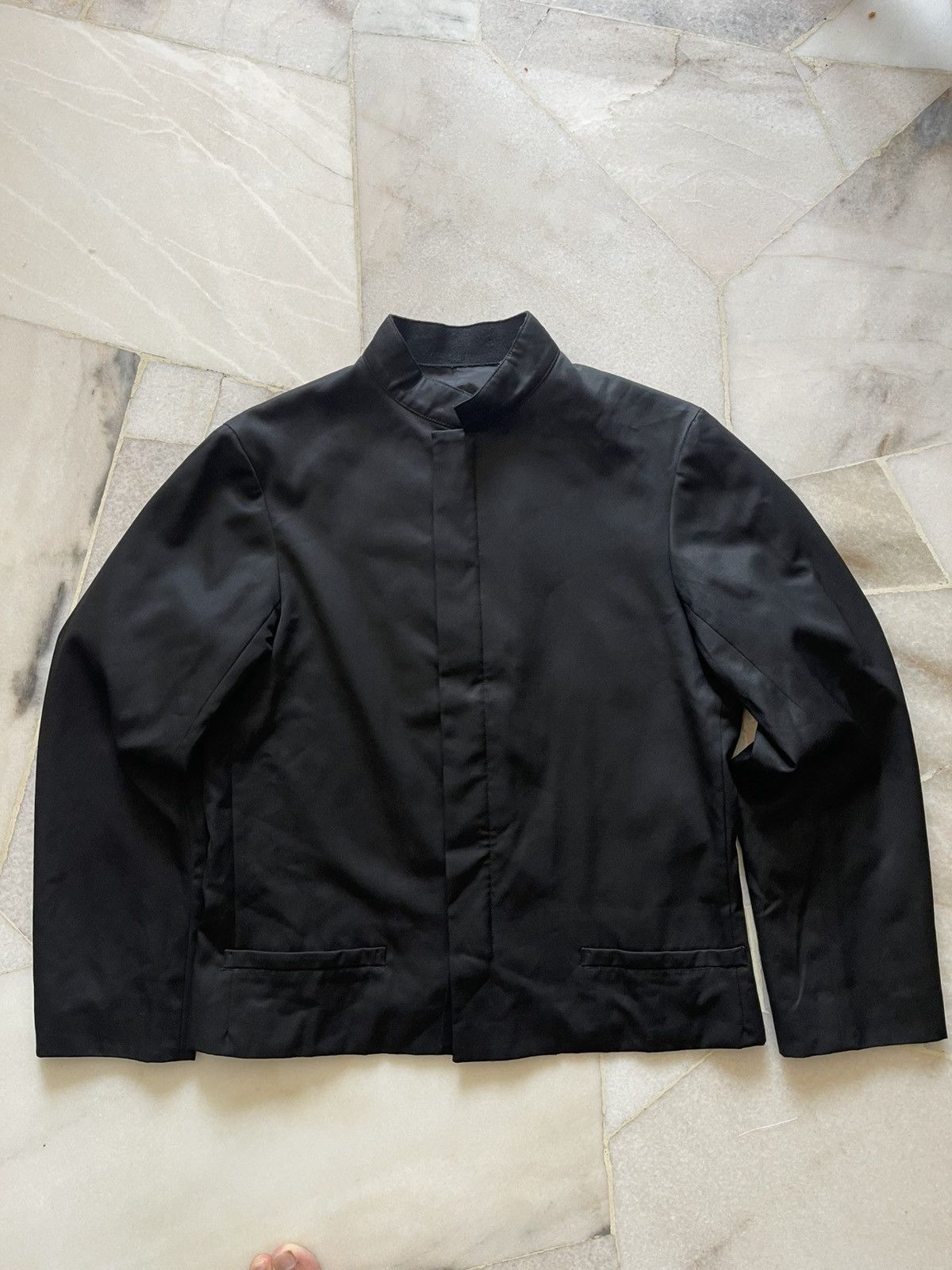 Yohji Yamamoto Yohji Yamamoto Mandarin Collar Crop Jacket 10 Size US M / EU 48-50 / 2 - 6 Thumbnail