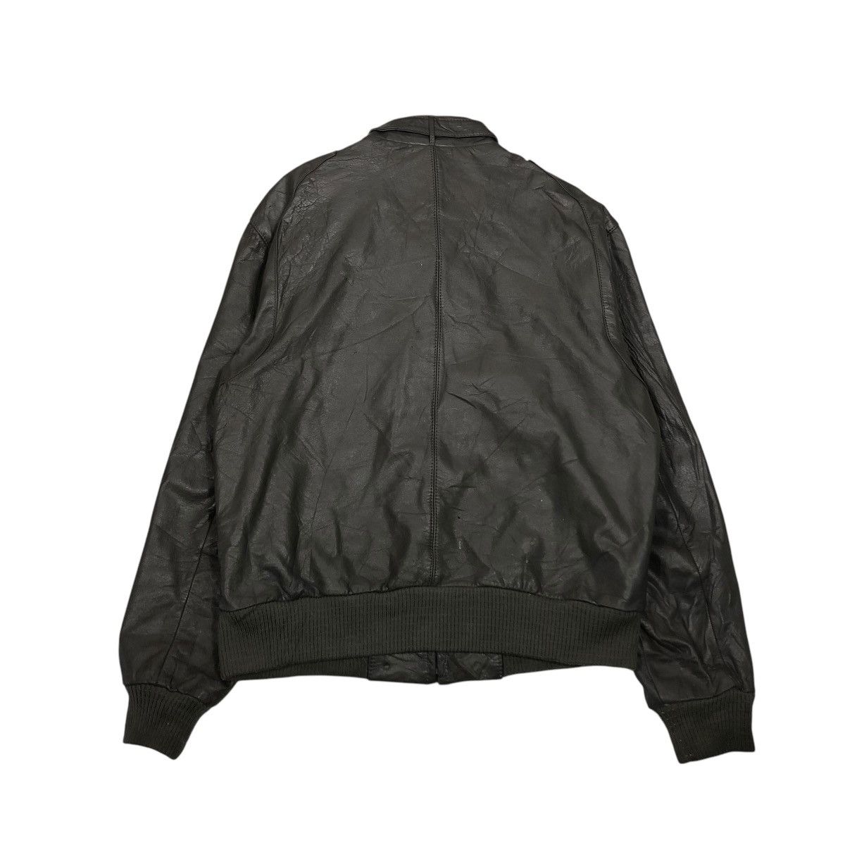 Japanese Brand 🔥VINTAGE BIKER LEATHER JACKET EUROPE CRAFT ISSEY MIYAKE Size US M / EU 48-50 / 2 - 2 Thumbnail