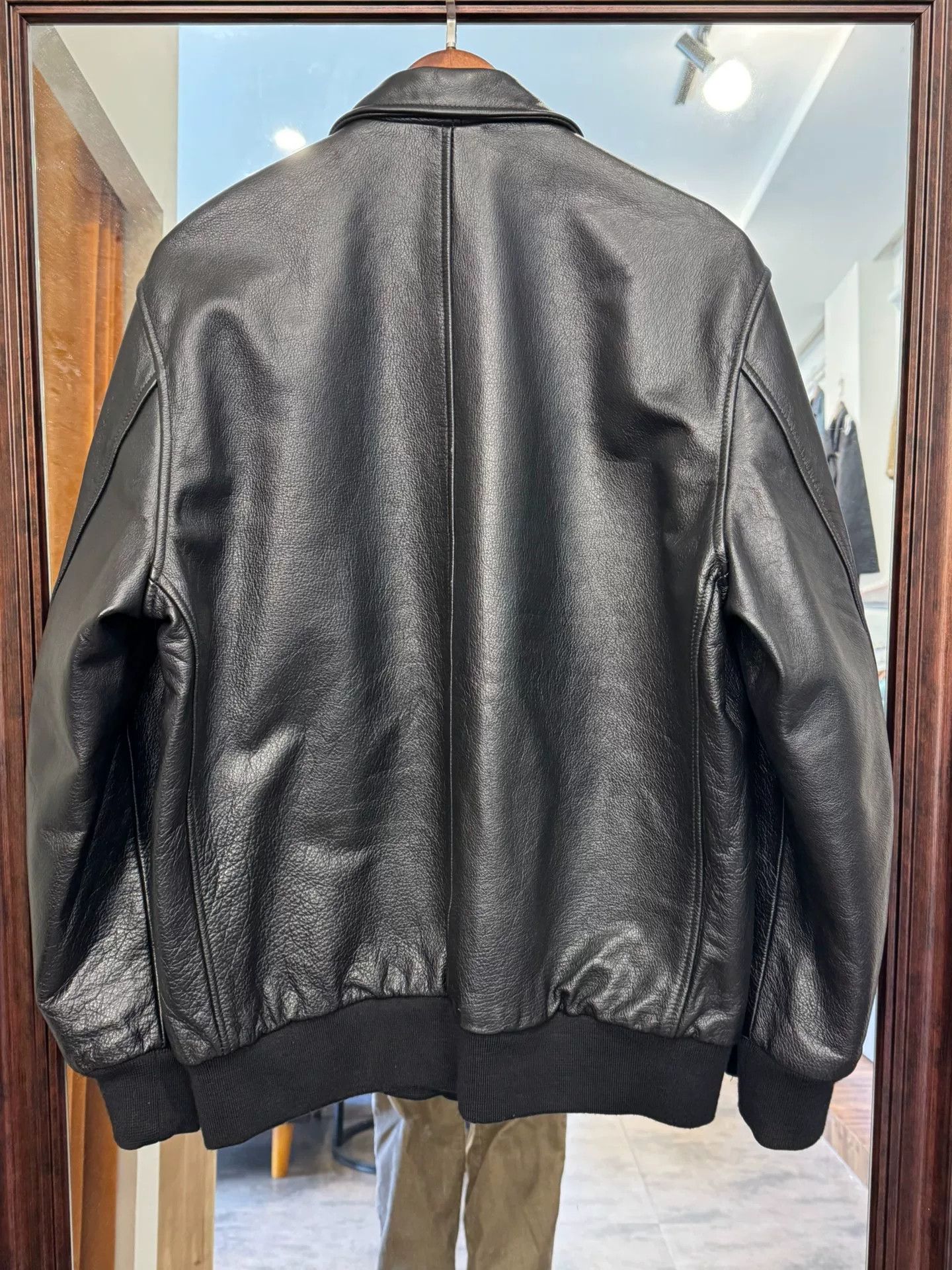 Supreme Supreme x Schott Leopard Lined Leather A-2 Jacket Size US XL / EU 56 / 4 - 2 Thumbnail