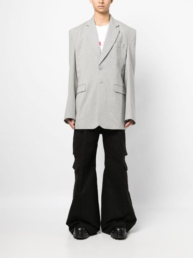 Vetements o1y0924 Blazer in Light Grey Size US L / EU 52-54 / 3 - 2 Thumbnail