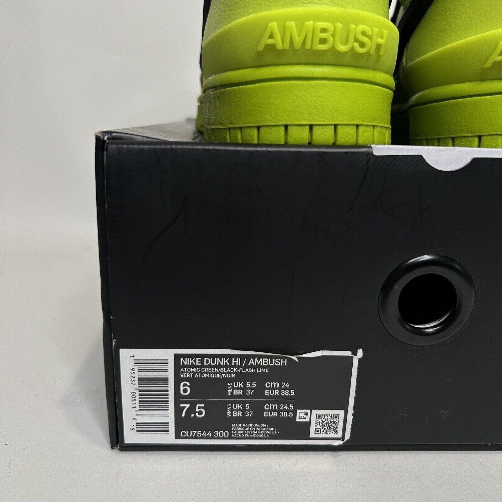 Nike Nike X Ambush Dunk High “Flash Lime Atomic Green” 2024 Size US 7.5 / IT 37.5 - 5 Thumbnail