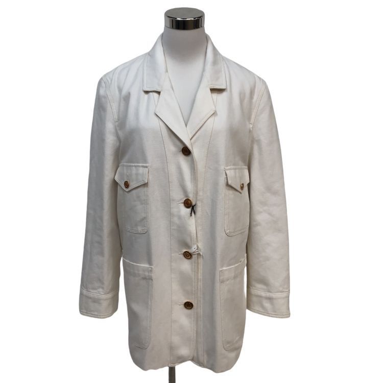 Gucci Gucci White Cotton Canvas Jacket Size 42 Size M / US 6-8 / IT 42-44 - 1 Thumbnail