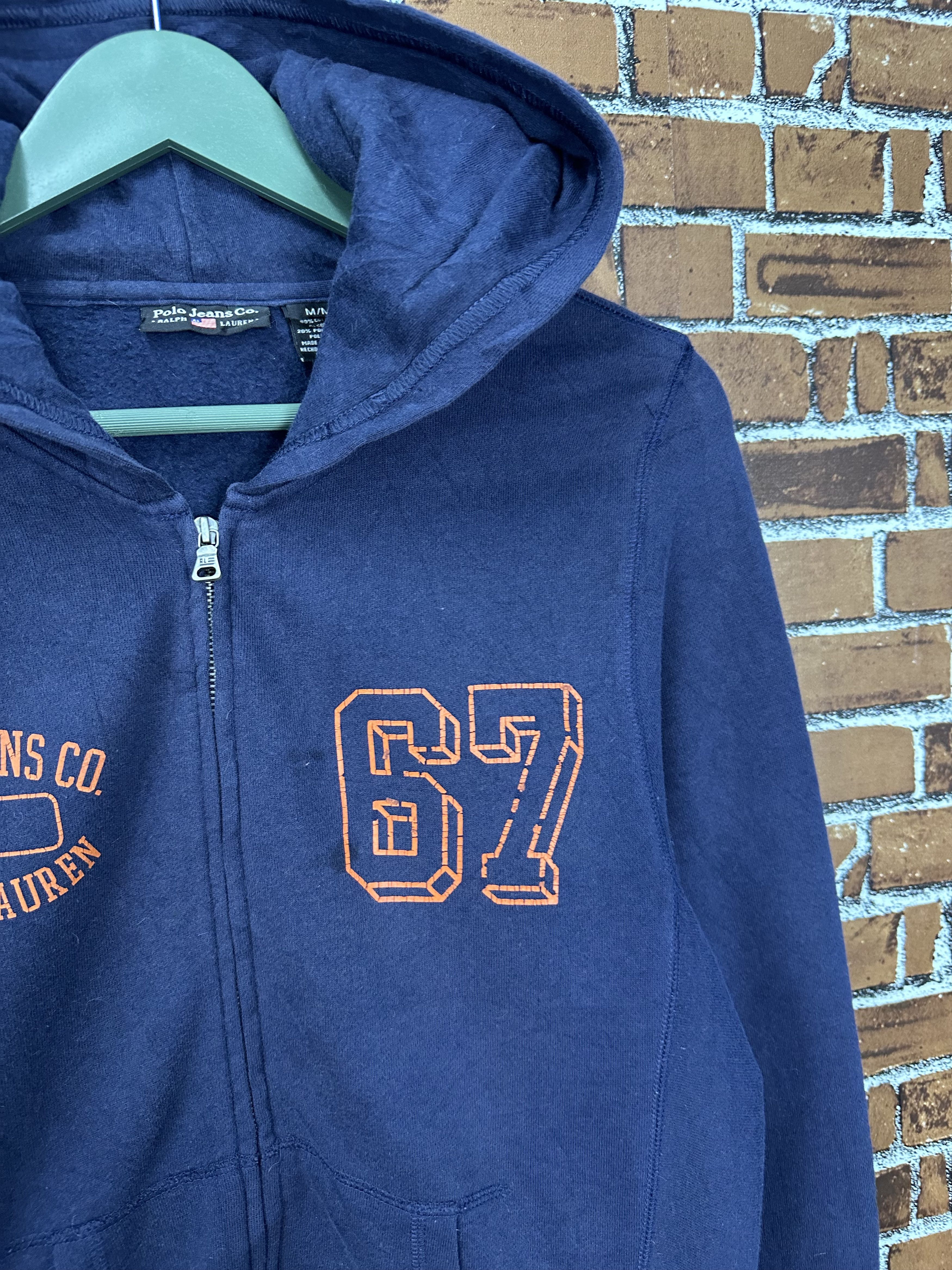 Polo Ralph Lauren Vintage Polo Jeans Ralph Lauren Zipper Hoodie Z438 Size M / US 6-8 / IT 42-44 - 4 Thumbnail