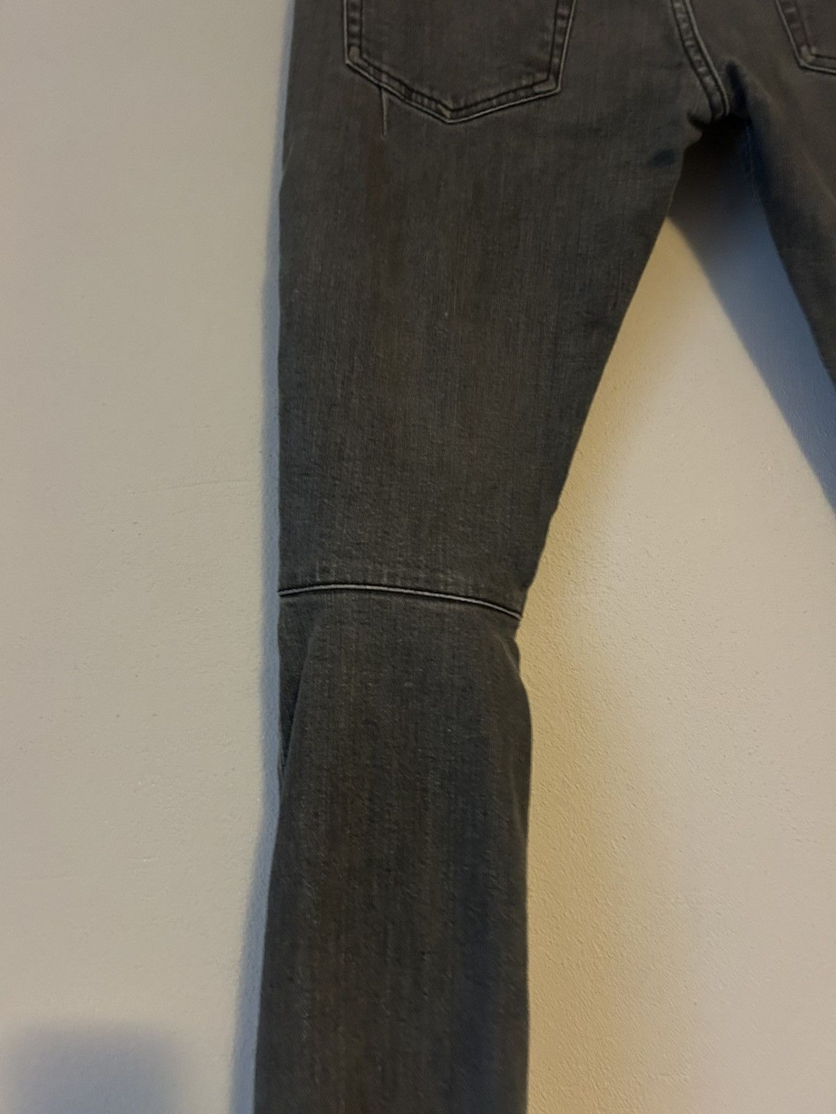 Balmain Balmain Grey Biker Jeans, Size 29 Size US 29 - 10 Thumbnail