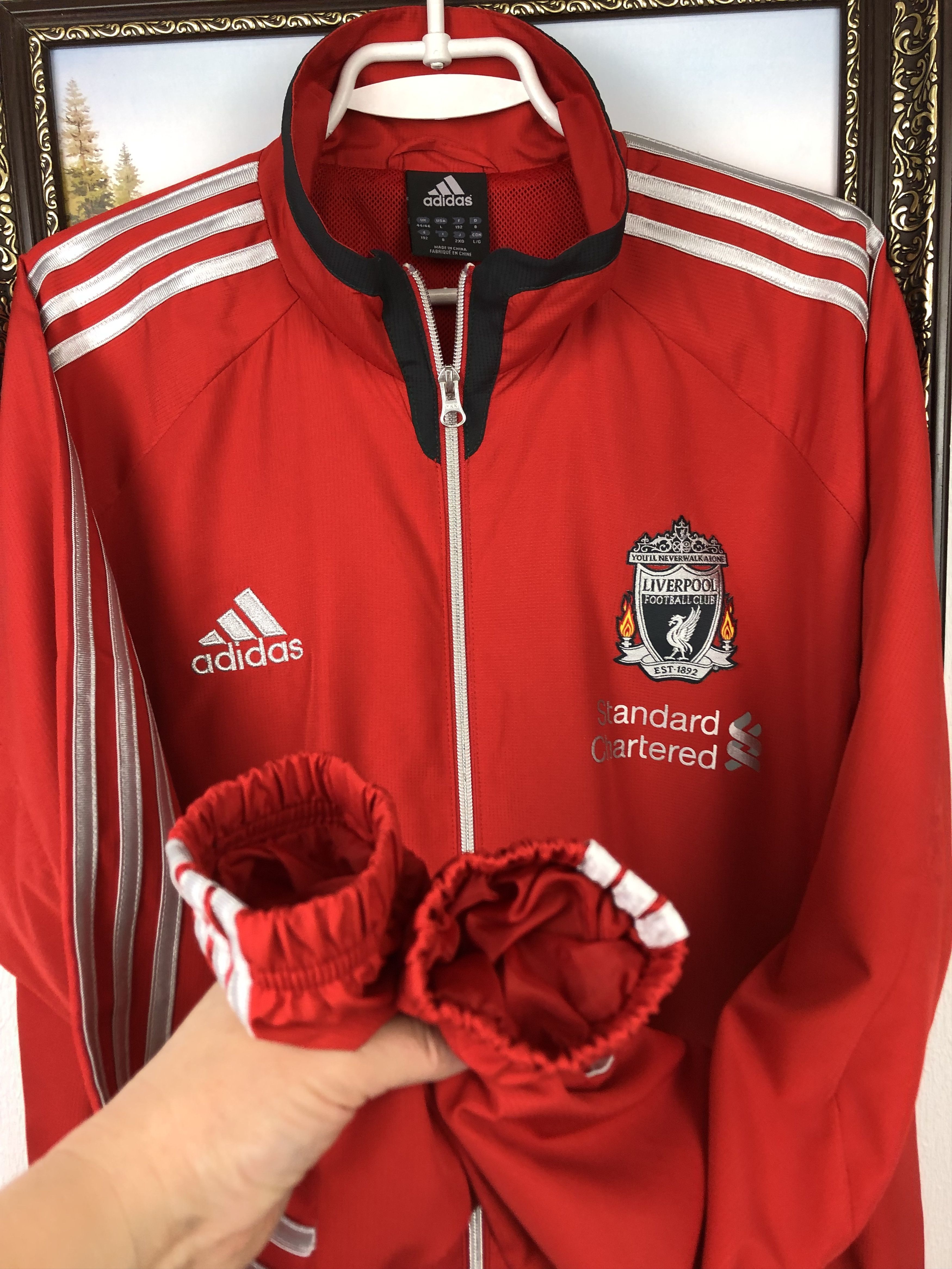 Adidas Vintage Adidas Liverpool Football Jacket Soccer Track Top Size US XL / EU 56 / 4 - 7 Thumbnail
