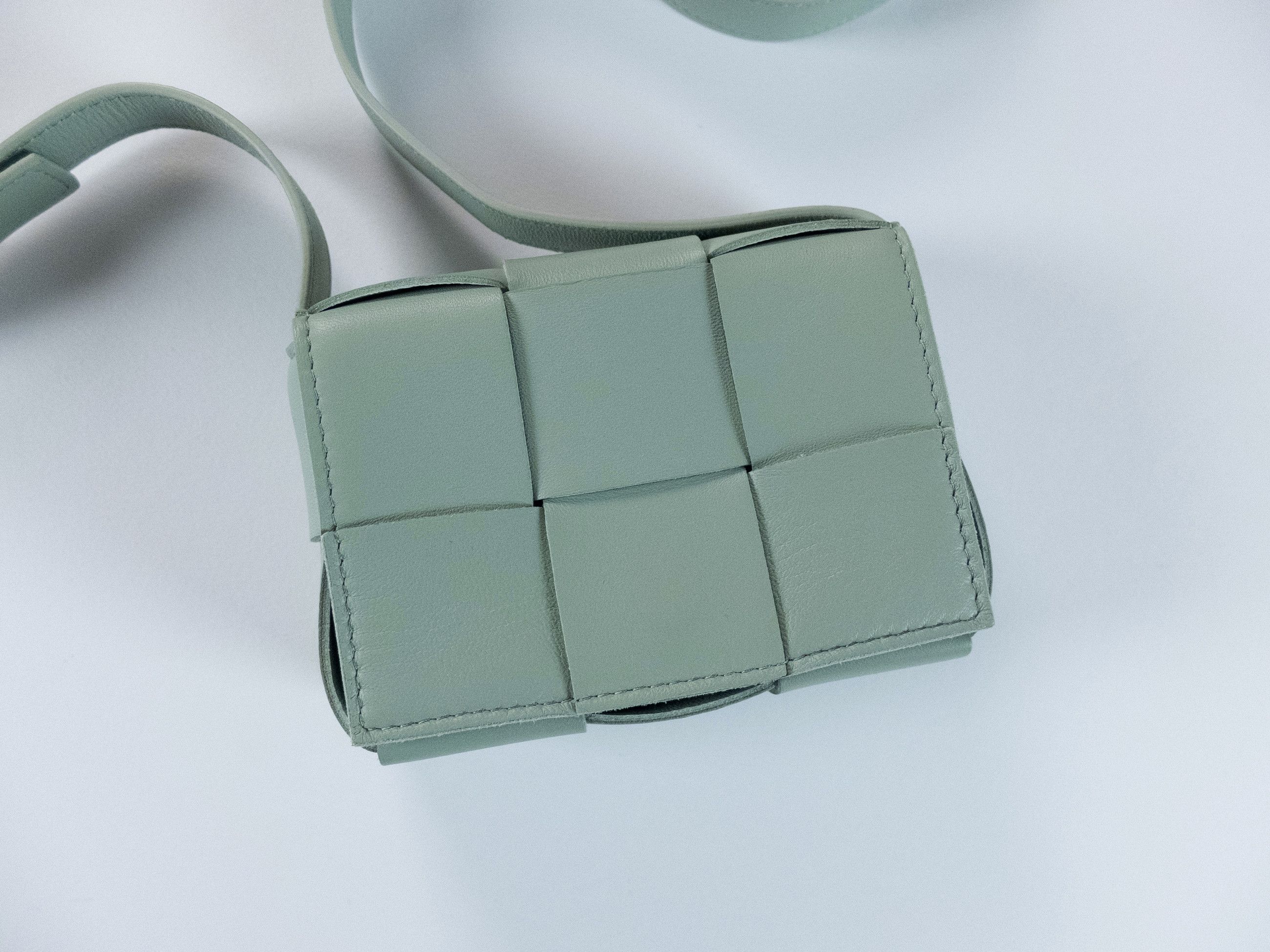Bottega Veneta BOTTEGA VENETA Candy Cassette green lamb leather mini bag Size ONE SIZE - 5 Thumbnail
