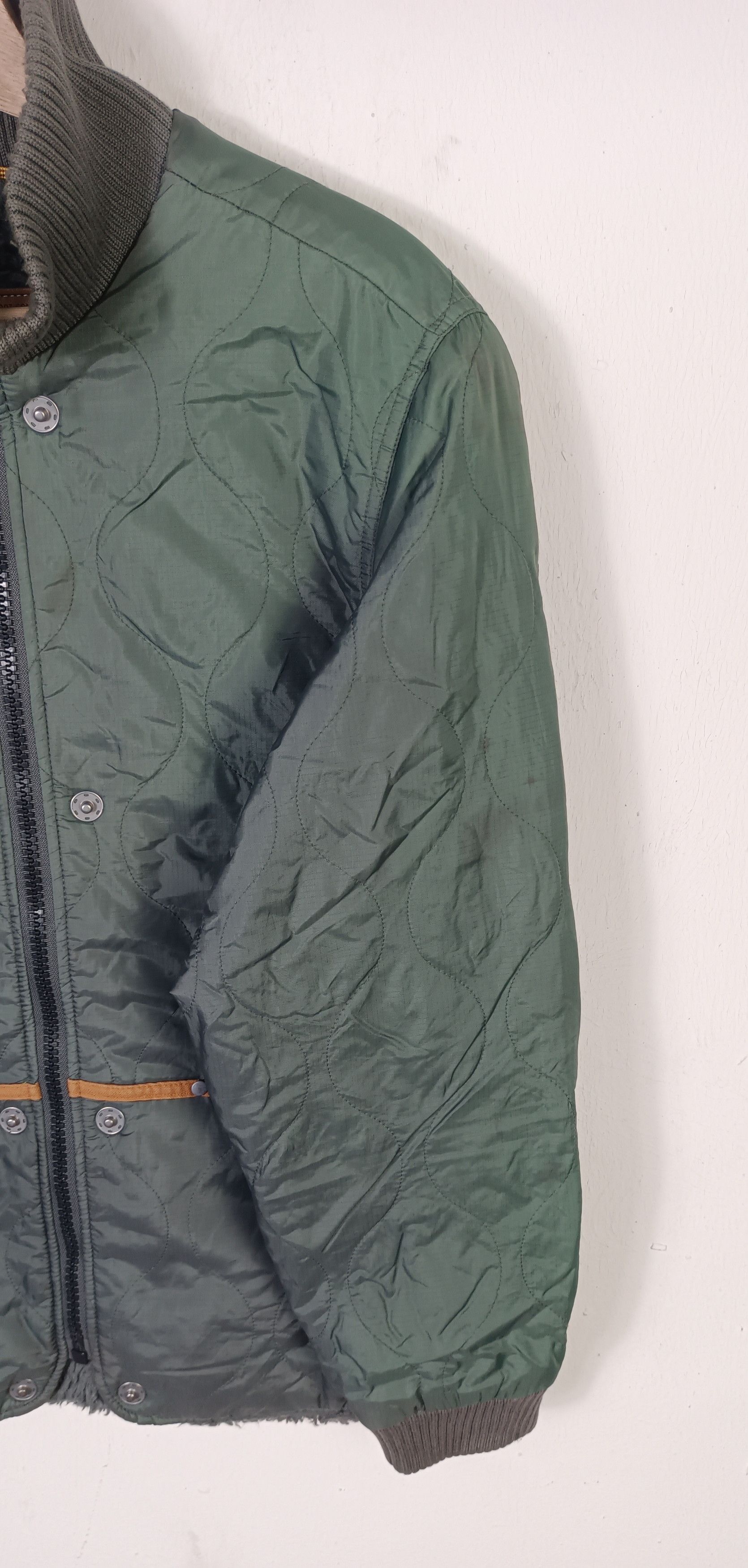 Japanese Brand × Timberland Timberland Boa-lined Quilted Bomber Jacket Lot 10061 Size US L / EU 52-54 / 3 - 7 Thumbnail