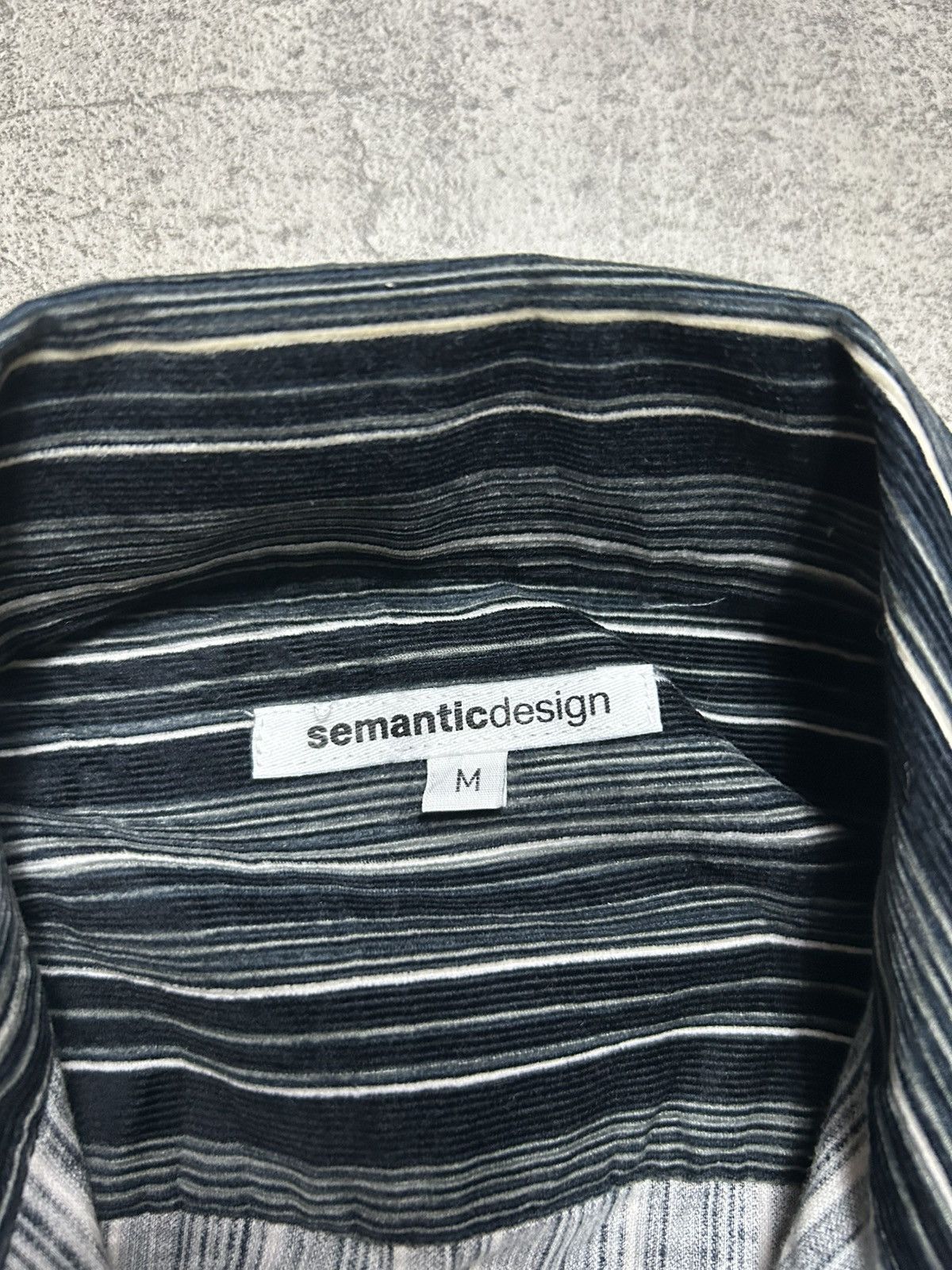 semanticdesign Semantic Design Corduroy Stripe Open Collar Shirt Size US M / EU 48-50 / 2 - 5 Thumbnail