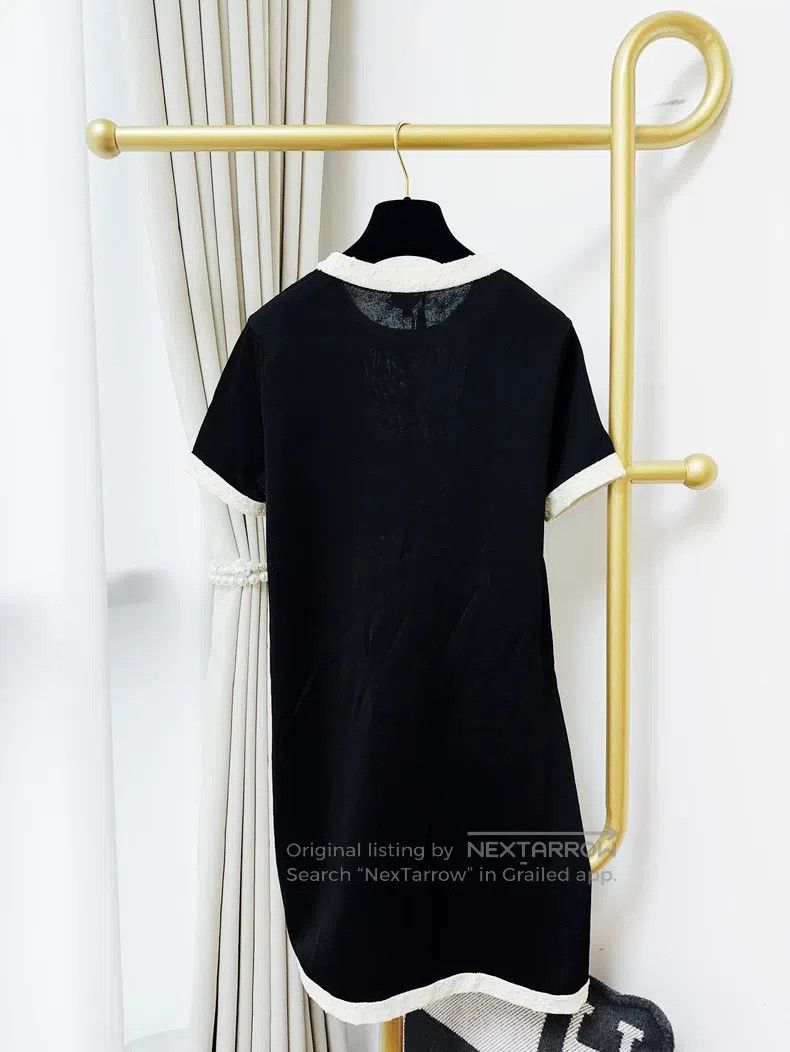 Chanel Chanel 25A black patchwork short-sleeved dress Size XS / US 0-2 / IT 36-38 - 3 Thumbnail