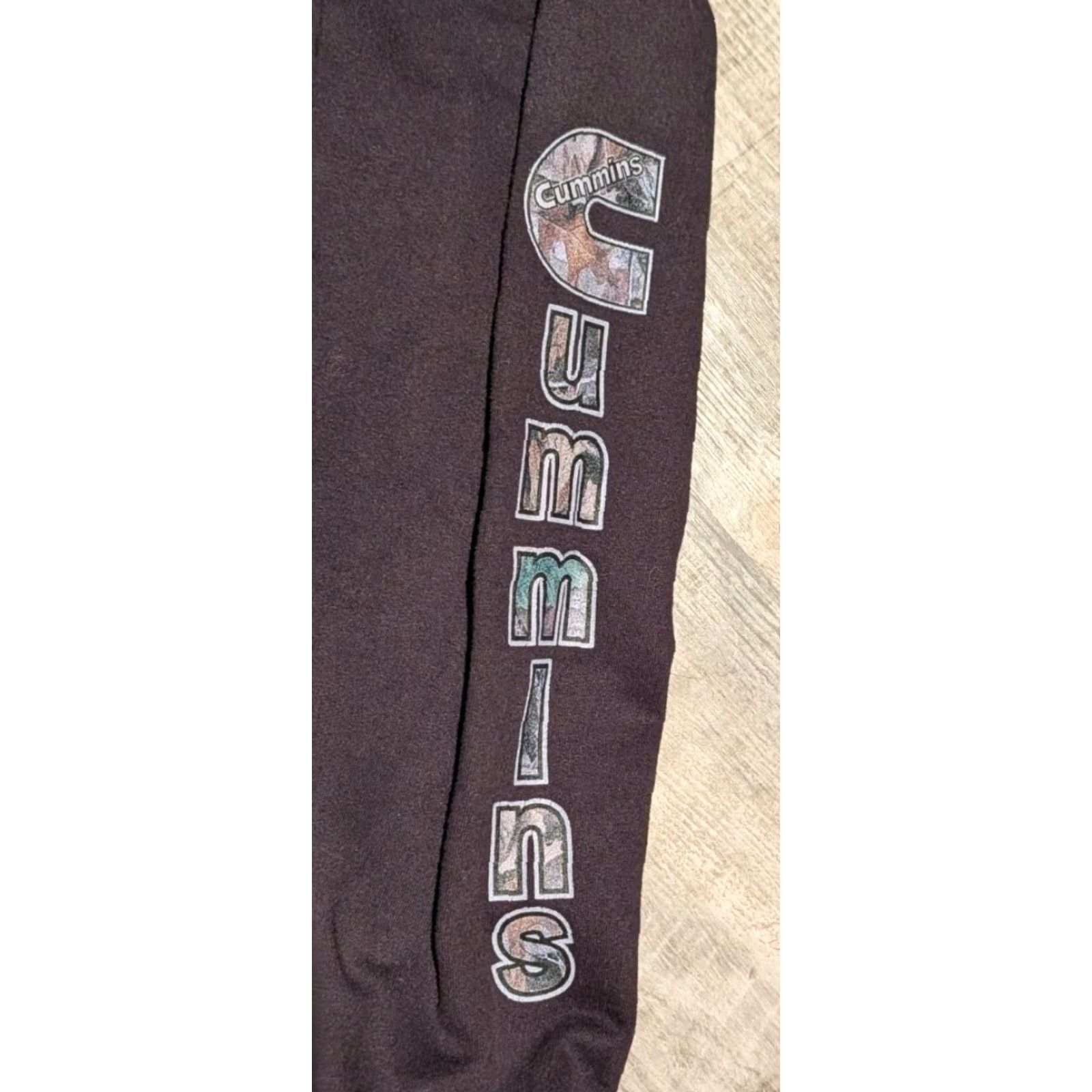 Diesel Cummins Hoodie Mens XL Black Long Sleeve Cummins Diesel Camouflage Logo Sleeve Hits Jon Lauren Apparel Hoodie Size US XL / EU 56 / 4 - 4 Thumbnail