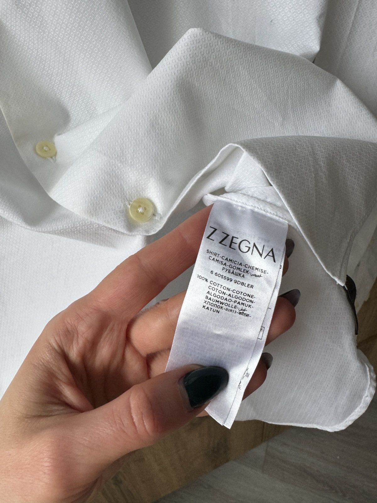 Ermenegildo Zegna × Z Zegna Z Zegna Classic White Cotton Slim Shirt Size 40 Size US XS / EU 42 / 0 - 5 Thumbnail