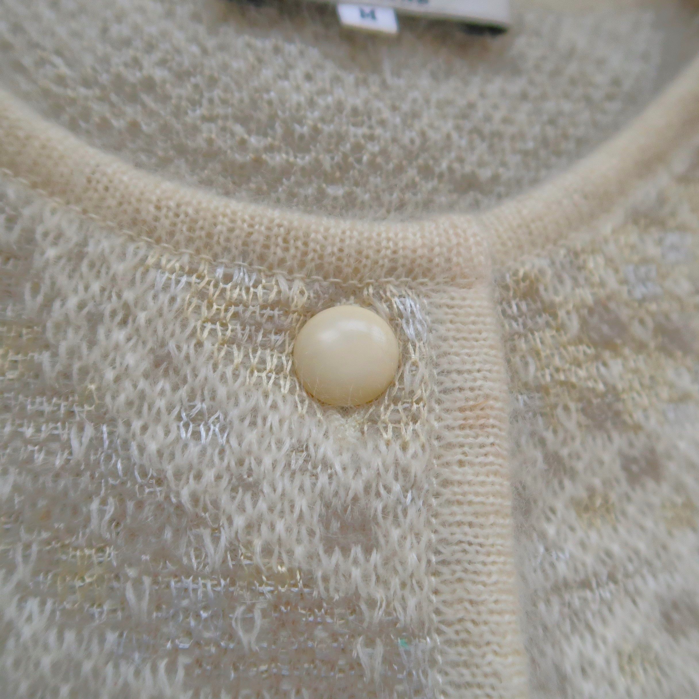 Christian Dior Monsieur Christian Dior Pret a Porter Fuzzy Cardigan Floral Monogram Size US M / EU 48-50 / 2 - 5 Thumbnail
