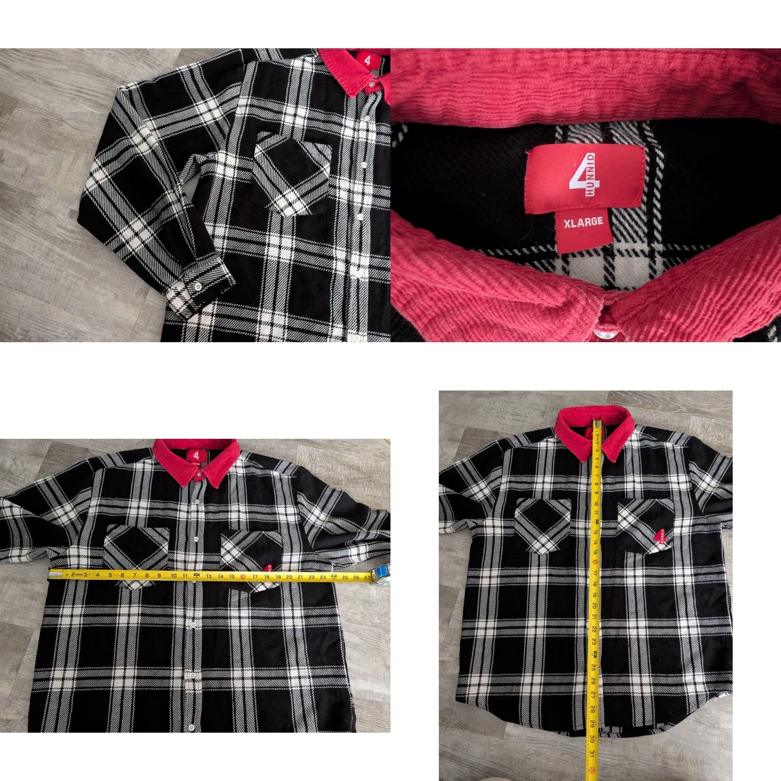Vintage VINTAGE YG 4HUNNID Plaid Flannel Shirt Men’s XL Long Sleeve Black Red Streetwear EUC Size US XL / EU 56 / 4 - 8 Thumbnail