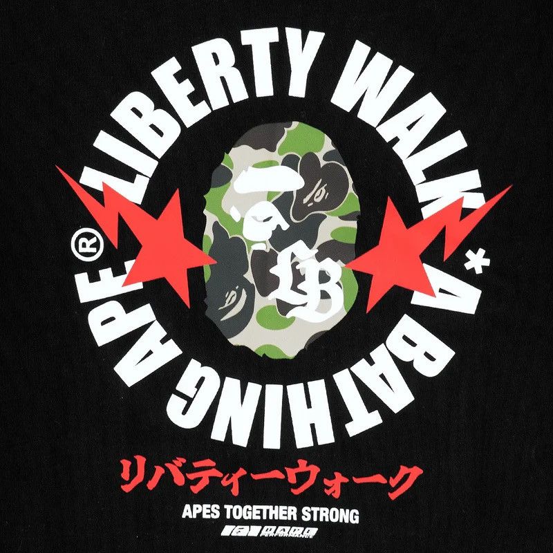 Bape Bape Liberty Walk Tee Size ONE SIZE - 3 Thumbnail