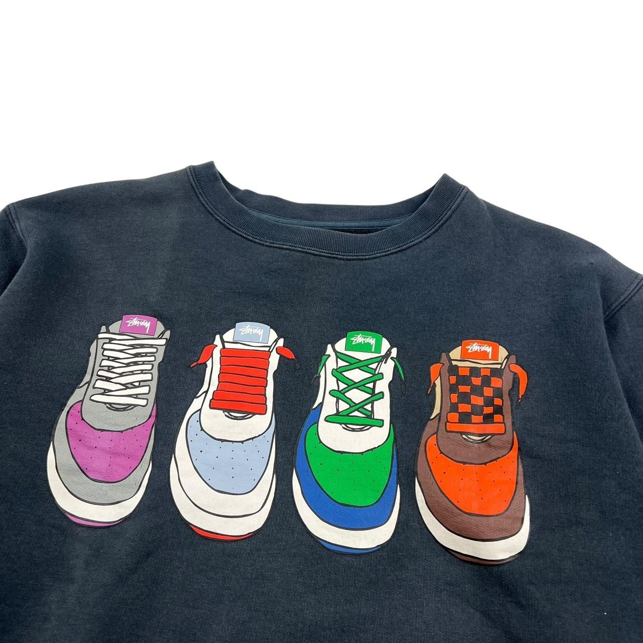 Stussy Vintage 2000s Navy Stussy Air Force Sweatshirt - Medium Size US M / EU 48-50 / 2 - 2 Thumbnail