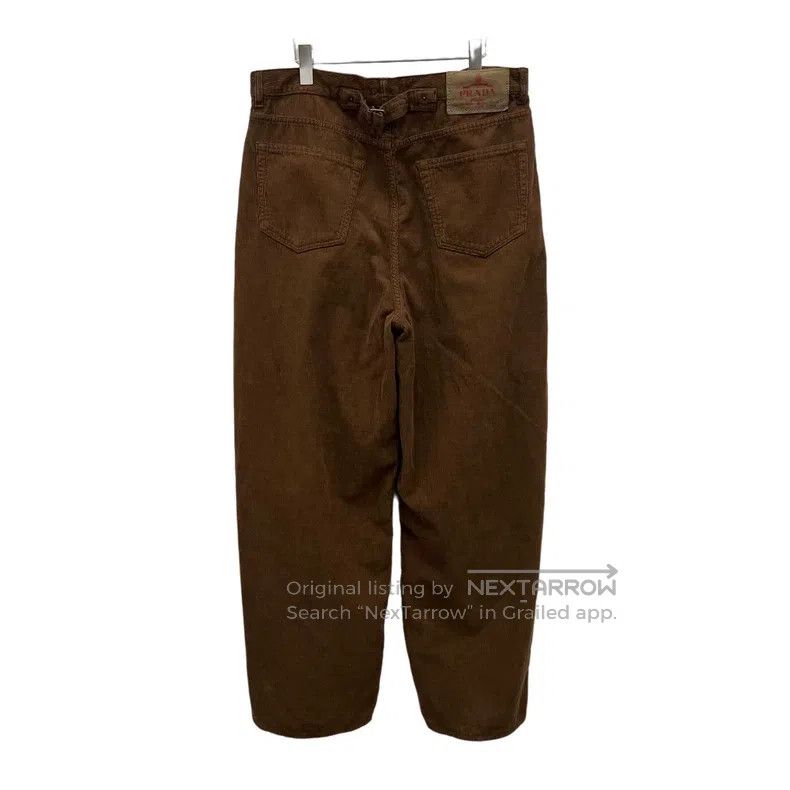 Prada Prada SizeL Triangle-label corduroy trousers Size US 35 - 2 Thumbnail