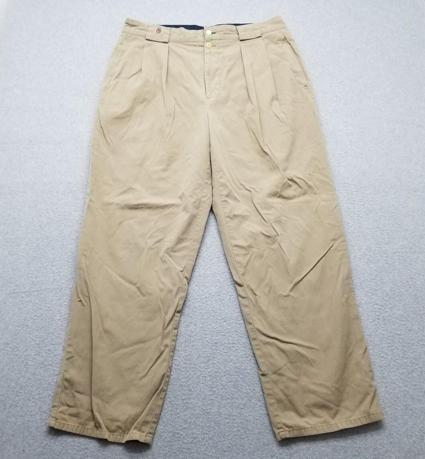 Tommy Hilfiger Tommy Hilfiger Pants Mens 36x30 Tan Ivory Pockets Cotton Size US 36 / EU 52 - 1 Thumbnail