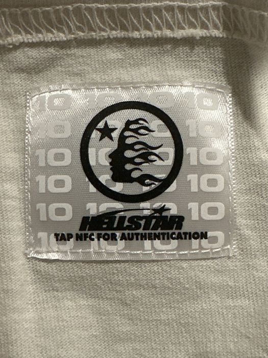 HELLSTAR HELLSTAR - WHITE BRAINWASHED TEE | Grailed