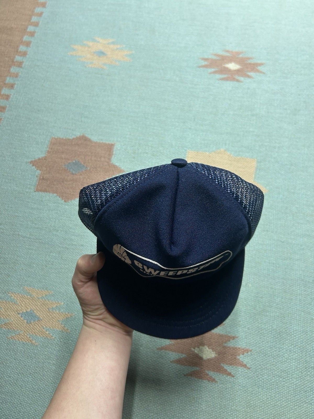 Vintage 80s trucker hat Sweepster Dexter Michigan rotary made USA Size ONE SIZE - 3 Thumbnail