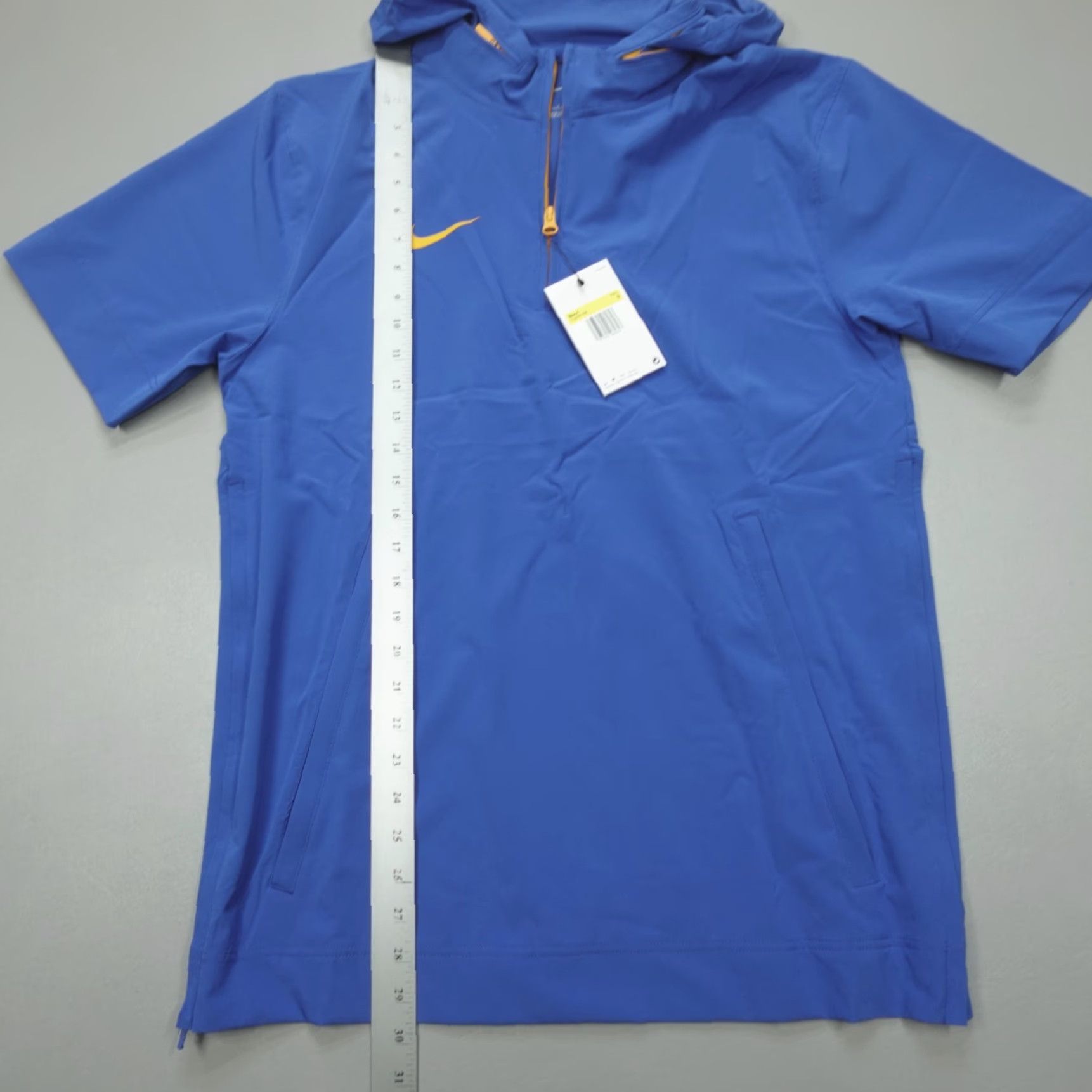 Nike Nike Coaches Sideline 1/4 Zip Hooded Jacket Football Blue FJ9548-496 Size S Size US S / EU 44-46 / 1 - 7 Thumbnail