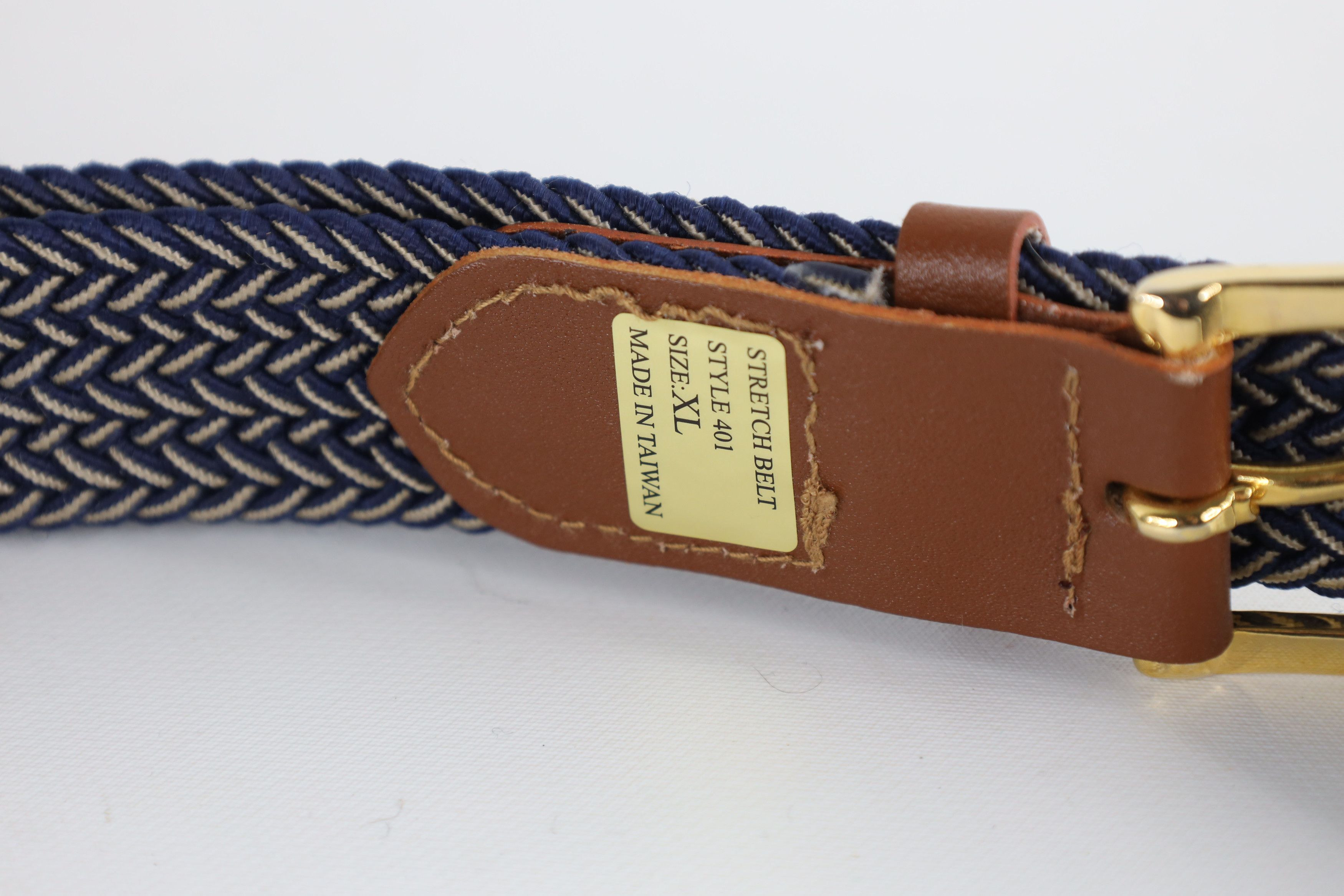 Vintage Deadstock Vintage 90s Streetwear Metal Leather Braided Belt Size ONE SIZE - 5 Thumbnail