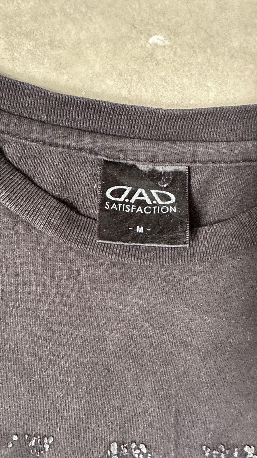 Japanese Brand VINTAGE D.A.D SATISFACTION RACING TEE Size US M / EU 48-50 / 2 - 5 Thumbnail