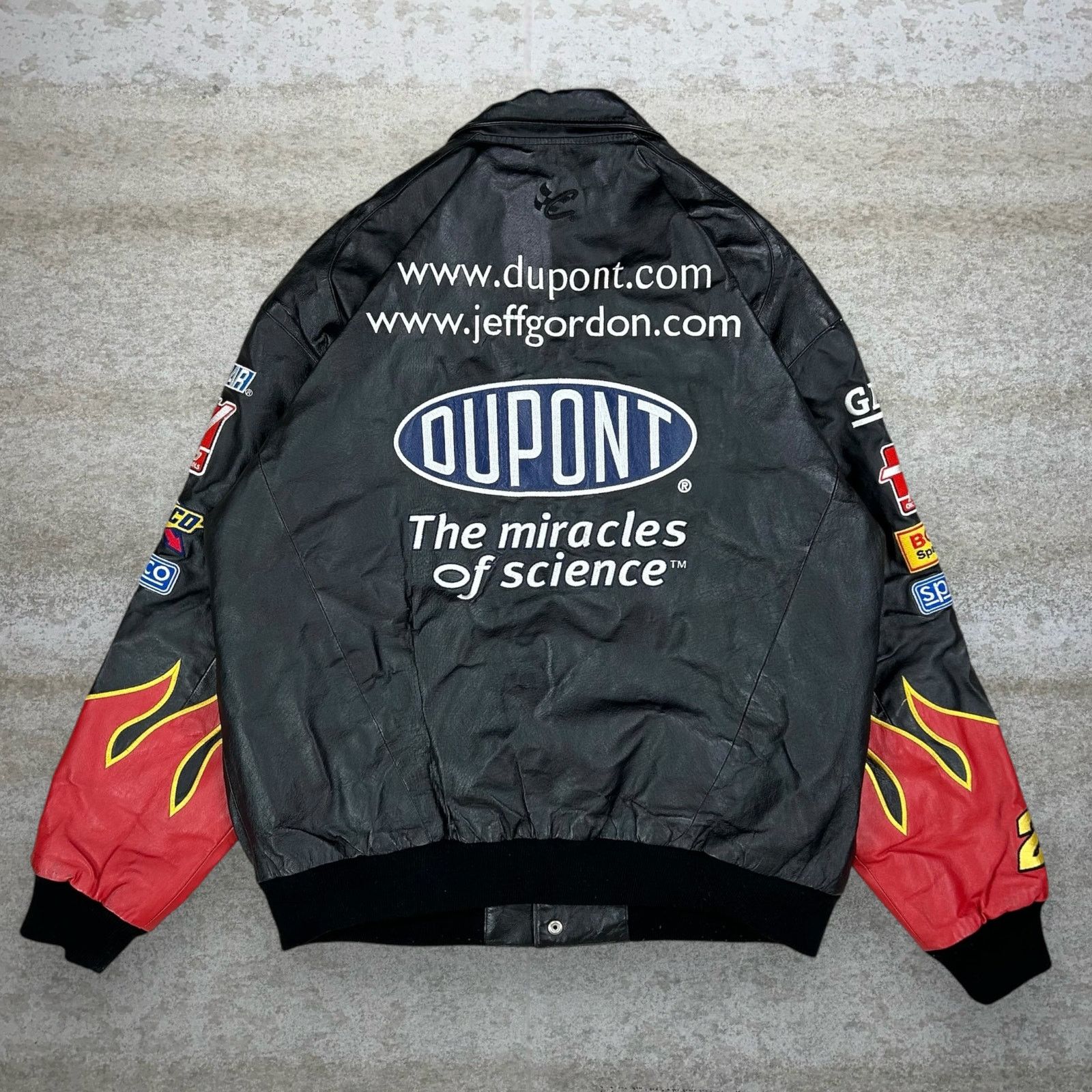 Jeff Hamilton Vintage 90s Jeff Hamilton Leather Jacket Mens L Black Red Size US L / EU 52-54 / 3 - 3 Thumbnail