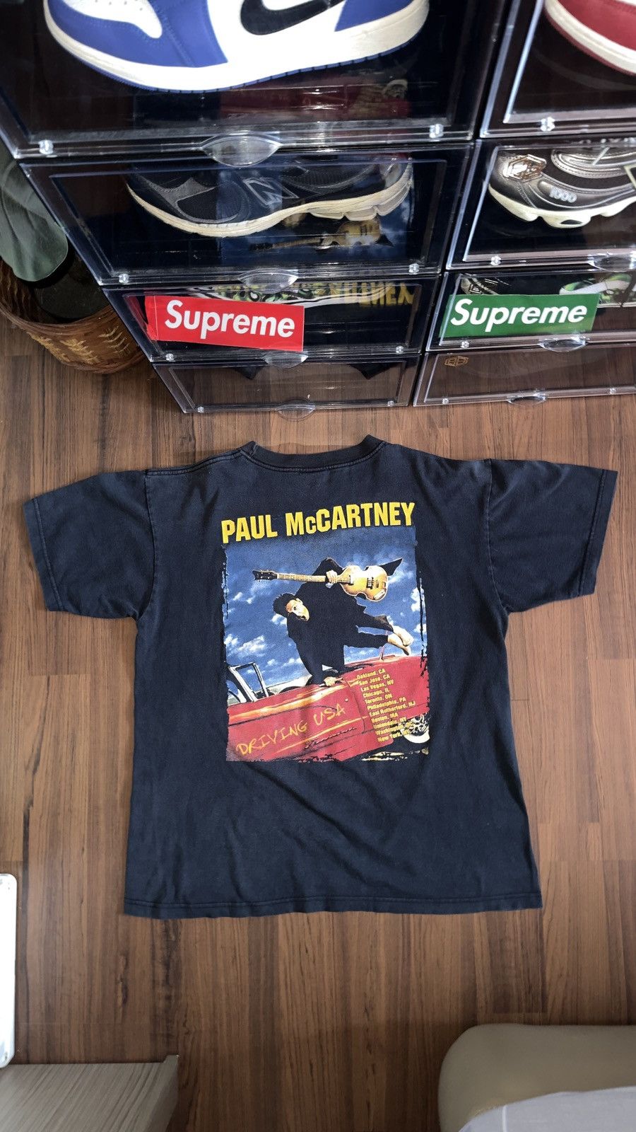 Rap Tees × Vintage Vintage Paul McCartney Driving U.S.A. Tour Tee Size US XL / EU 56 / 4 - 2 Thumbnail