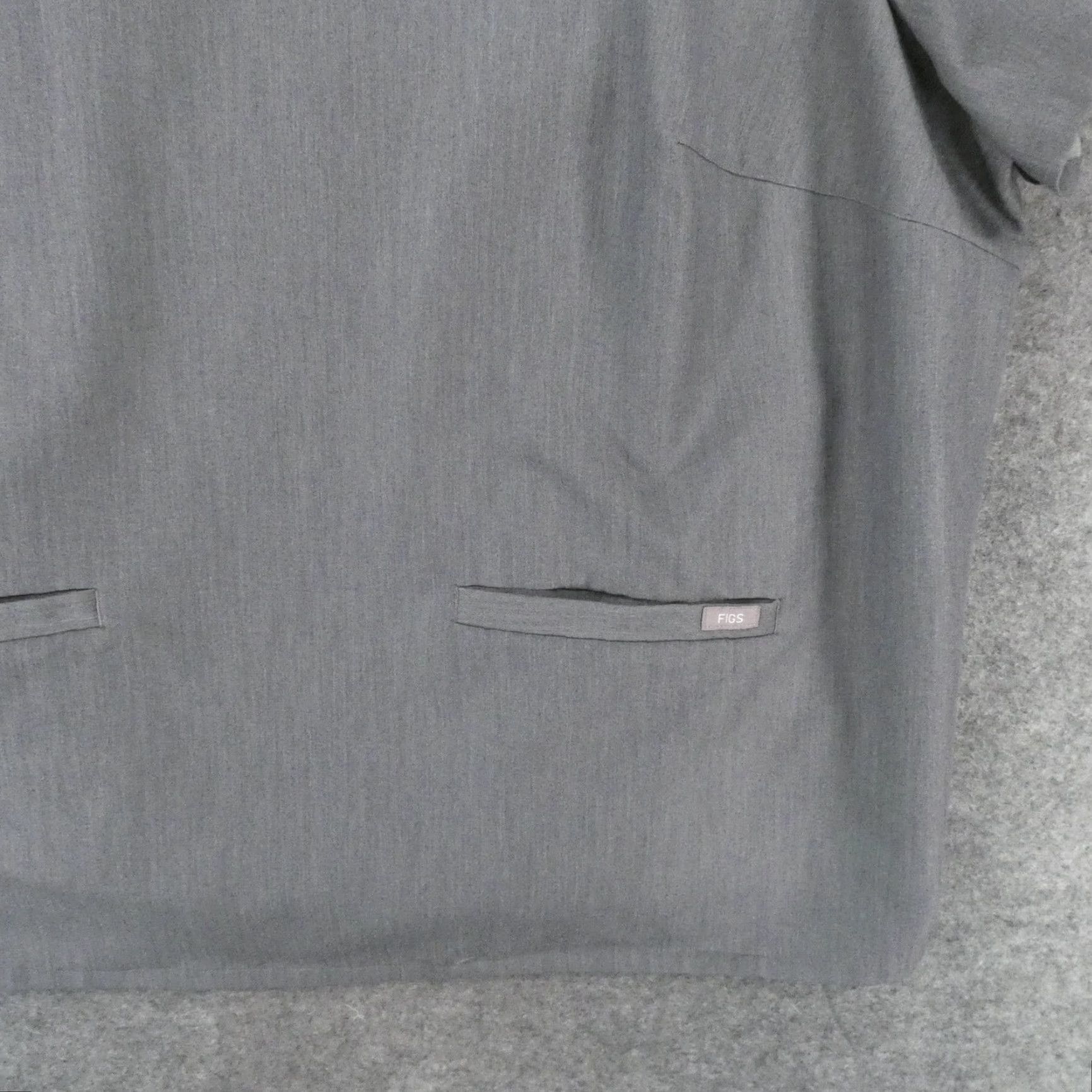 Vintage FIGS Scrub Top Womens 5XL Short Sleeve Gray w Pockets Size XXL / US 16-18 / IT 52-54 - 5 Thumbnail